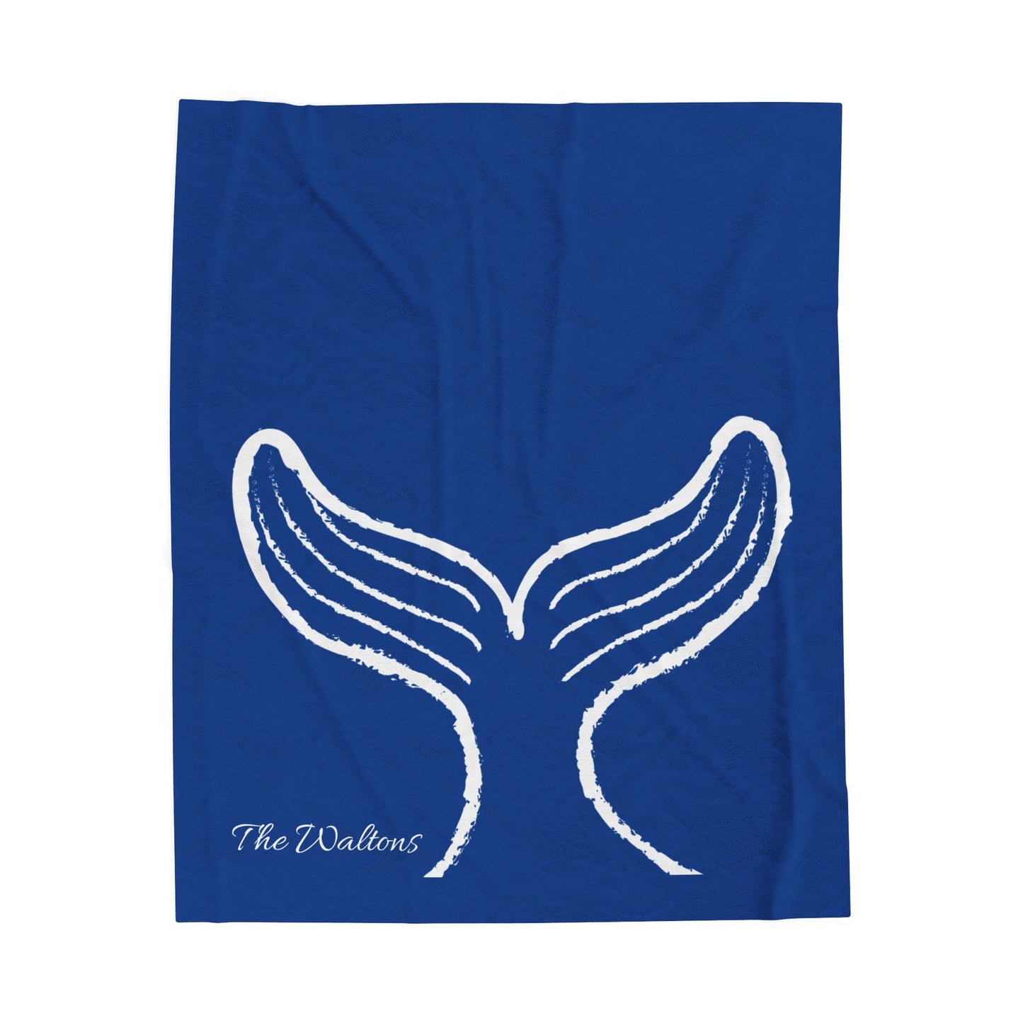 Whale of a Time Personalized Velveteen Plush Blanket