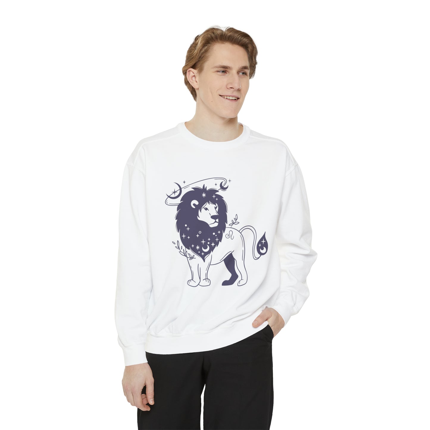 Celestial Splendor Astrology Shirt - Your Gateway to Cosmic Style! Unisex Garment-Dyed Sweatshirt