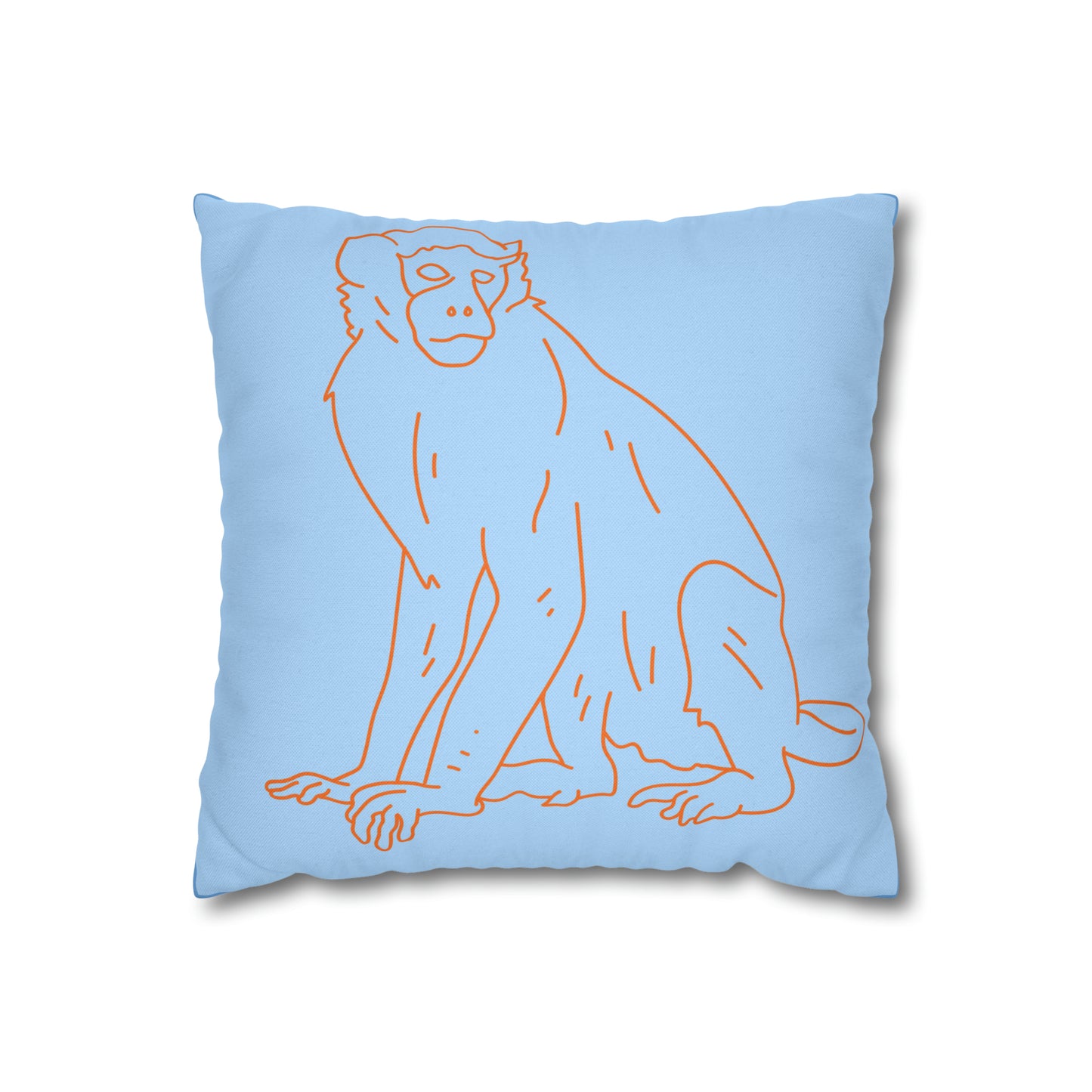It's Monkey Business Spun Polyester Square Pillow Case