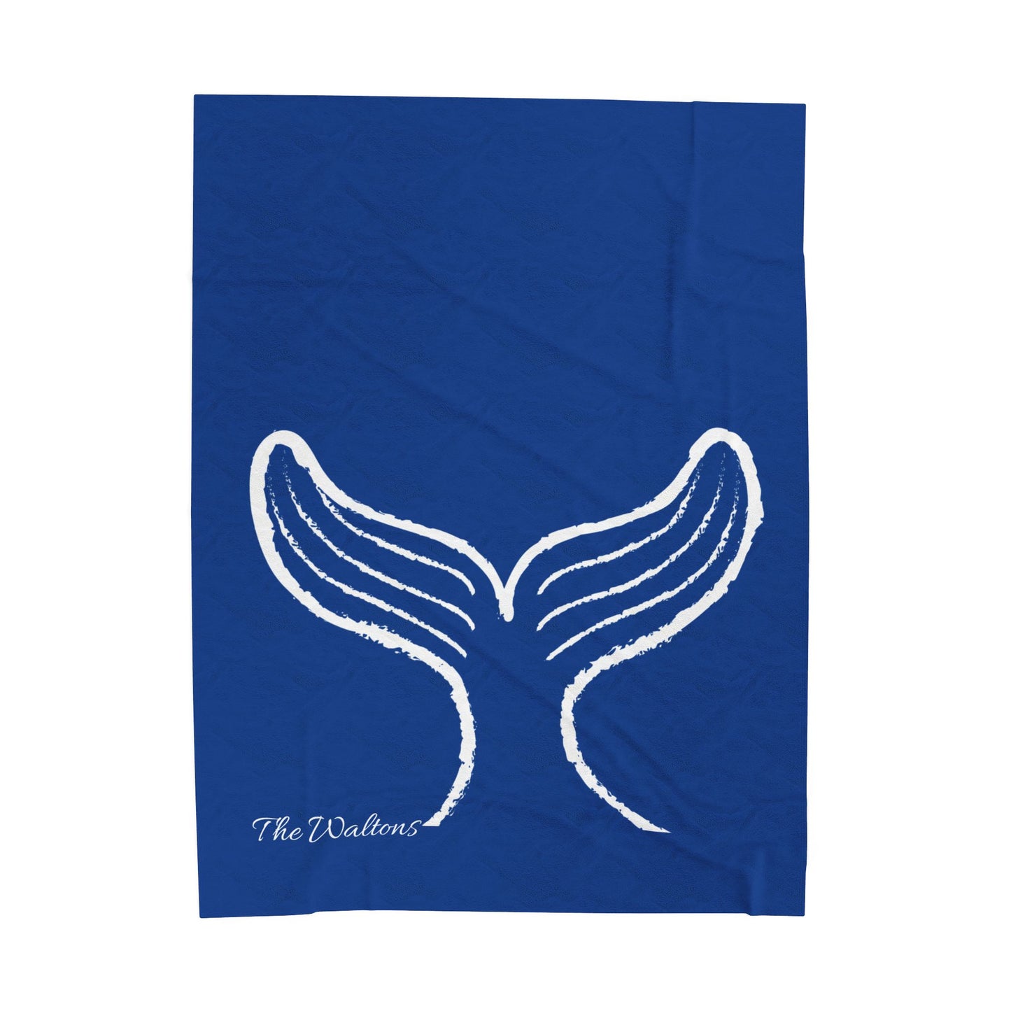 Whale of a Time Personalized Velveteen Plush Blanket