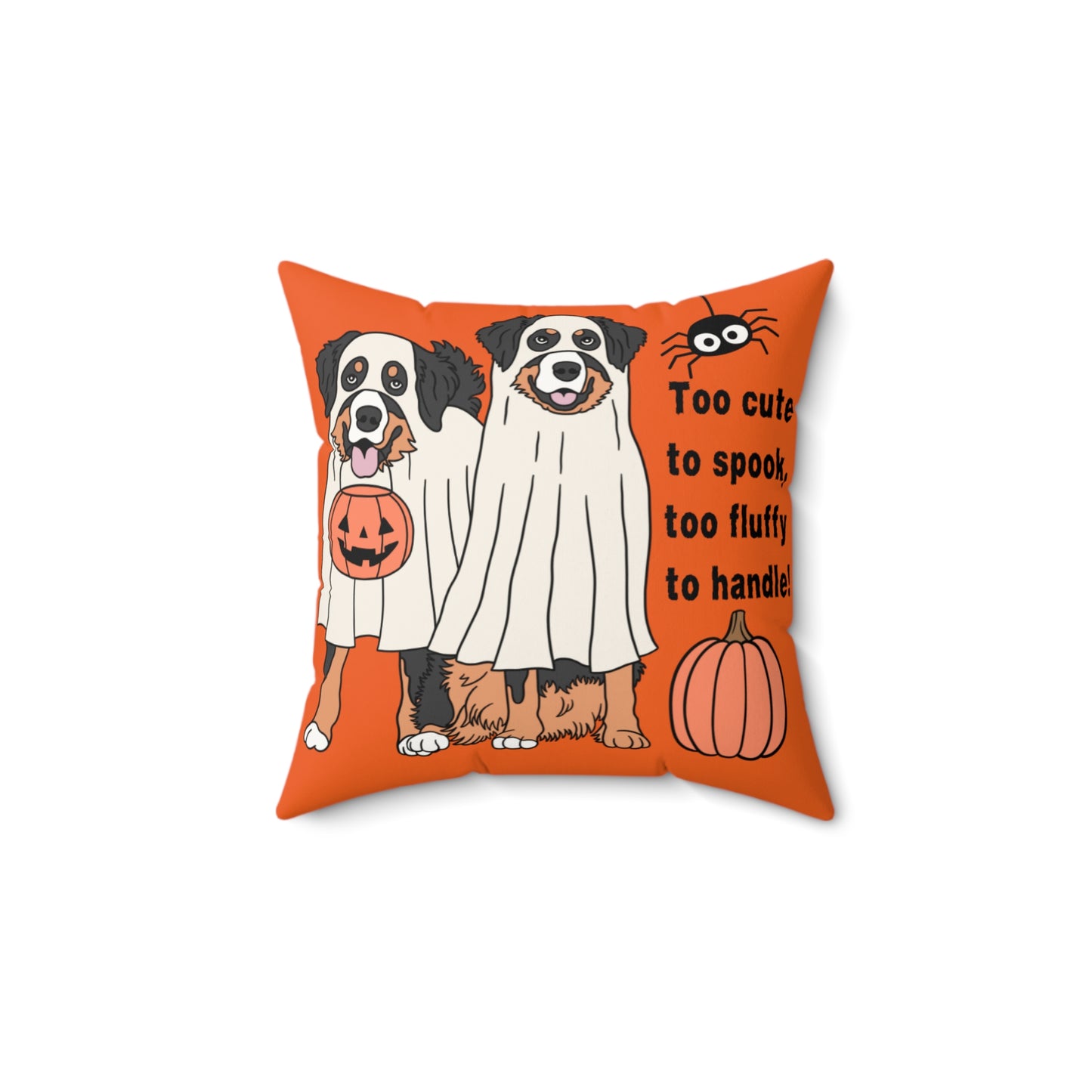 Halloween Dog- Bernese Mountain Themed Pillow, Cozy Home Decor, Funny Pet Decor, Fall Gift, Cute Pillow for Dog Lovers