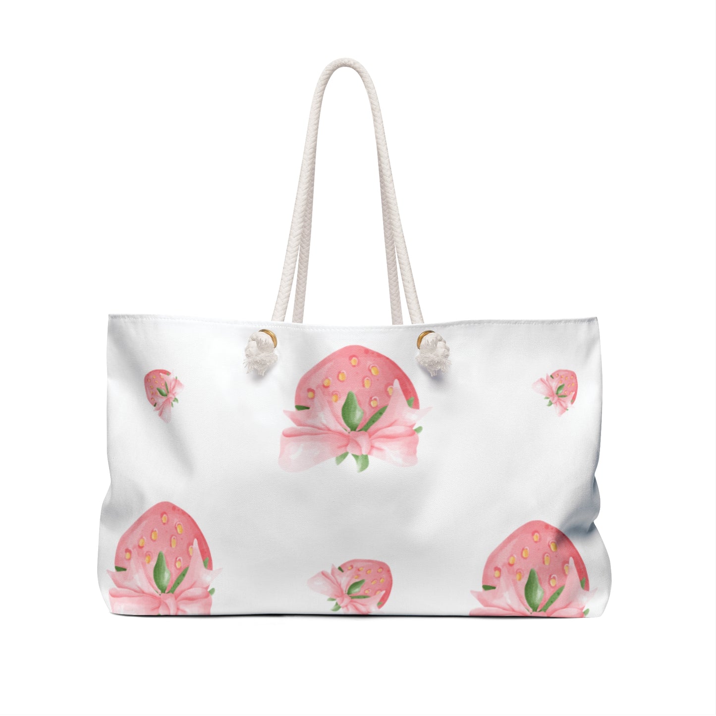 Chic Strawberry Weekender Bag - Perfect for Travel & Summer Outings