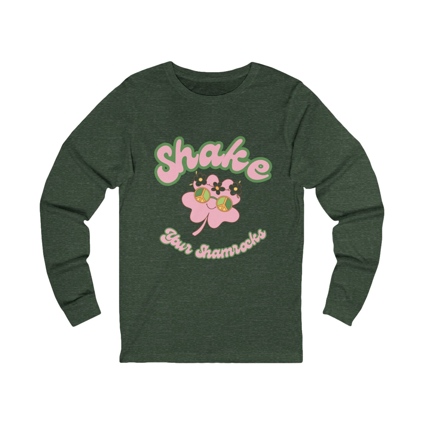 Shake Your Shamrocks Unisex Long Sleeve Tee - Cute St. Patrick's Day Shirt