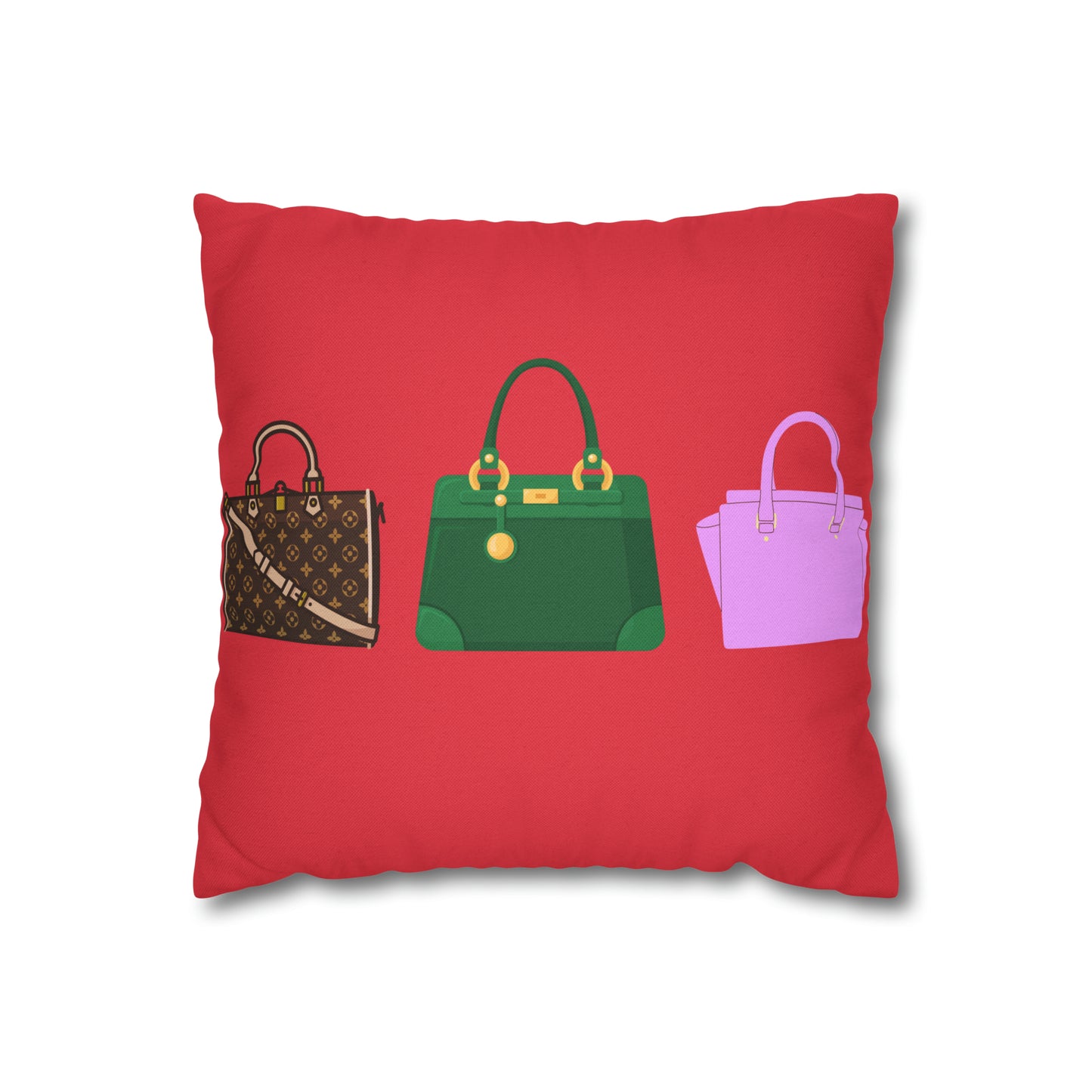 Pretty in Pink Luxe Spun Polyester Square Pillow Case