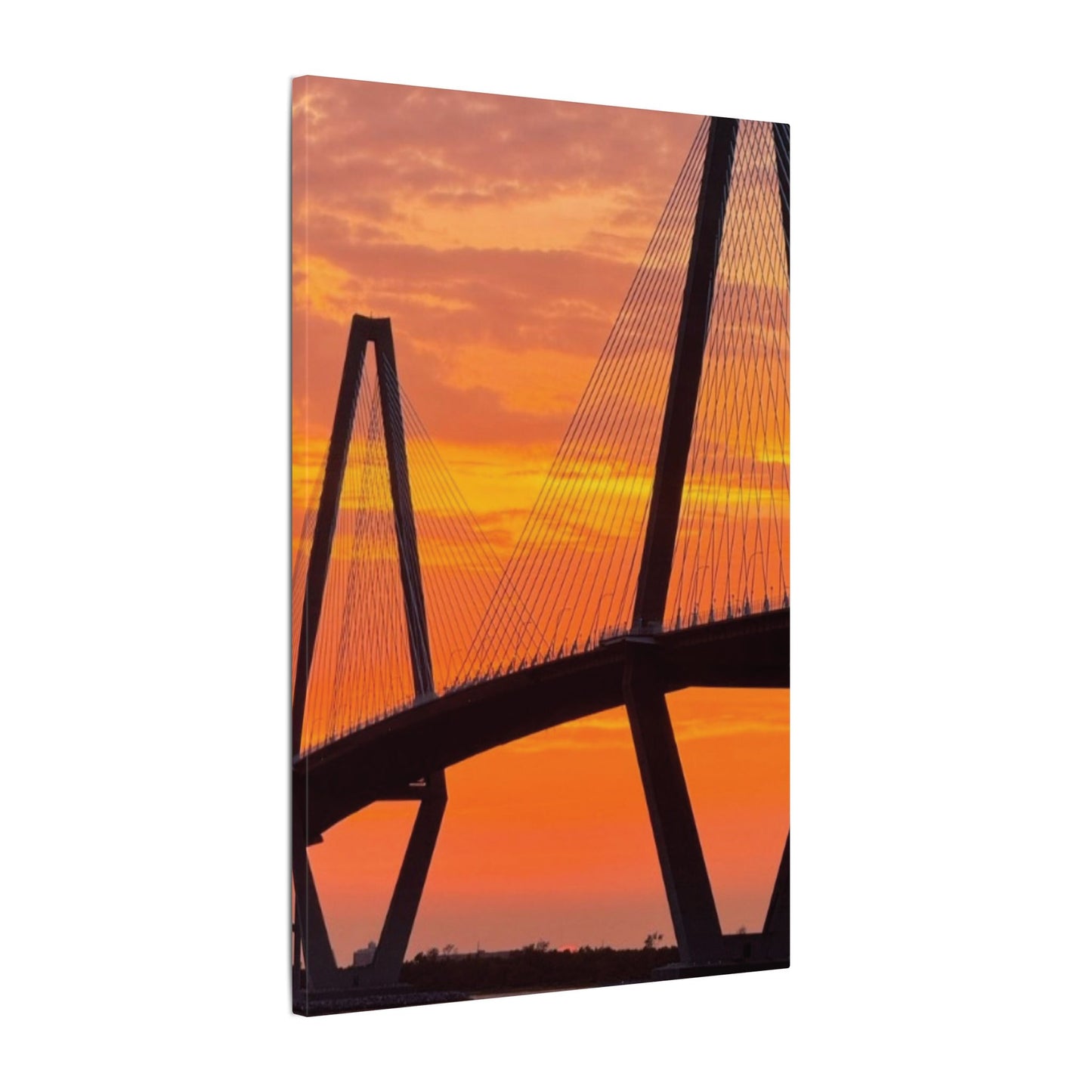 Canvas Print - Vibrant Charleston Sunset