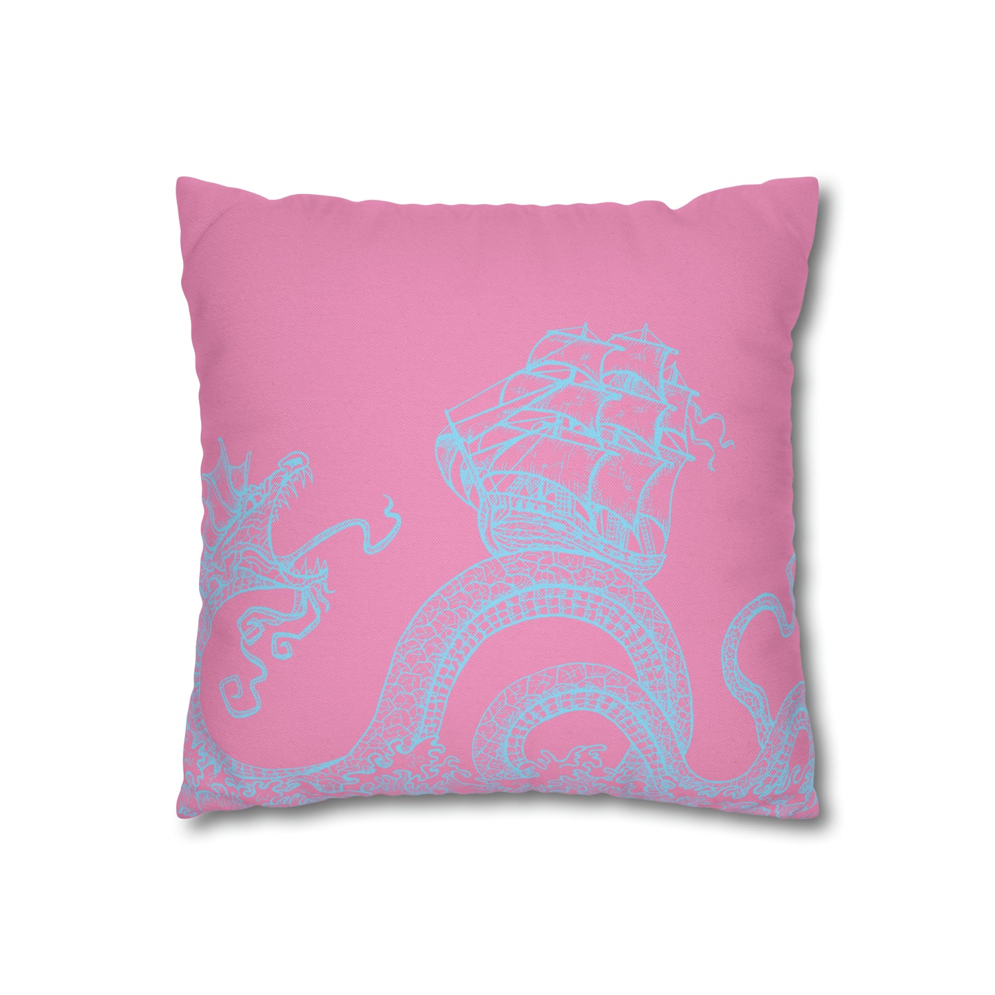 Palm Beach Release the Kraken Spun Polyester Square Pillow Case