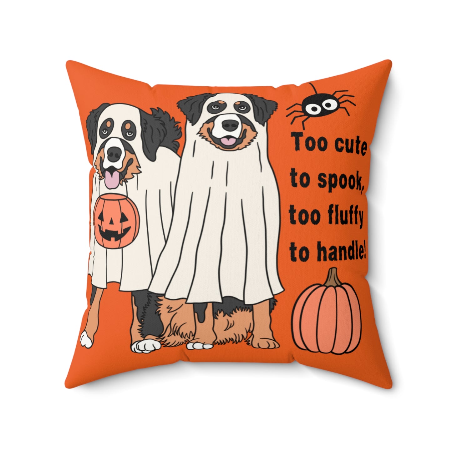 Halloween Dog- Bernese Mountain Themed Pillow, Cozy Home Decor, Funny Pet Decor, Fall Gift, Cute Pillow for Dog Lovers