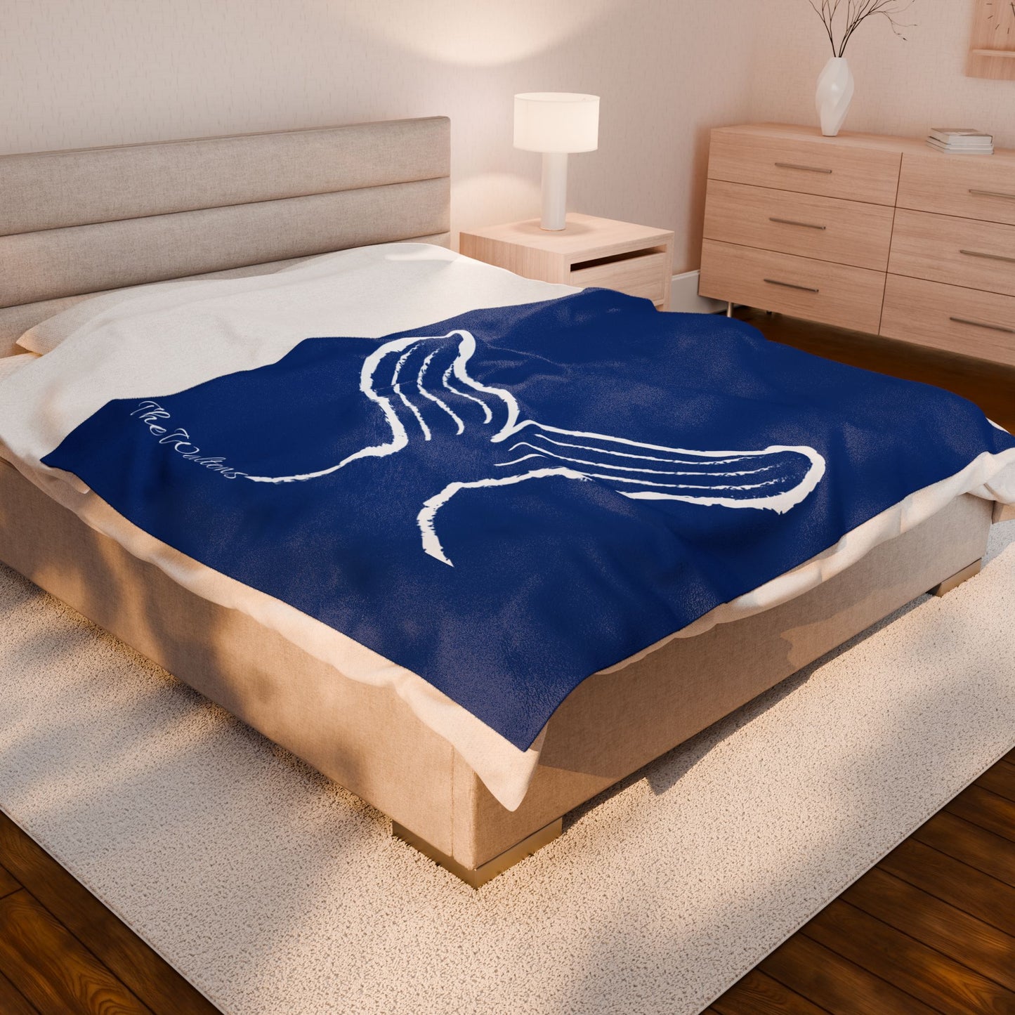 Whale of a Time Personalized Velveteen Plush Blanket
