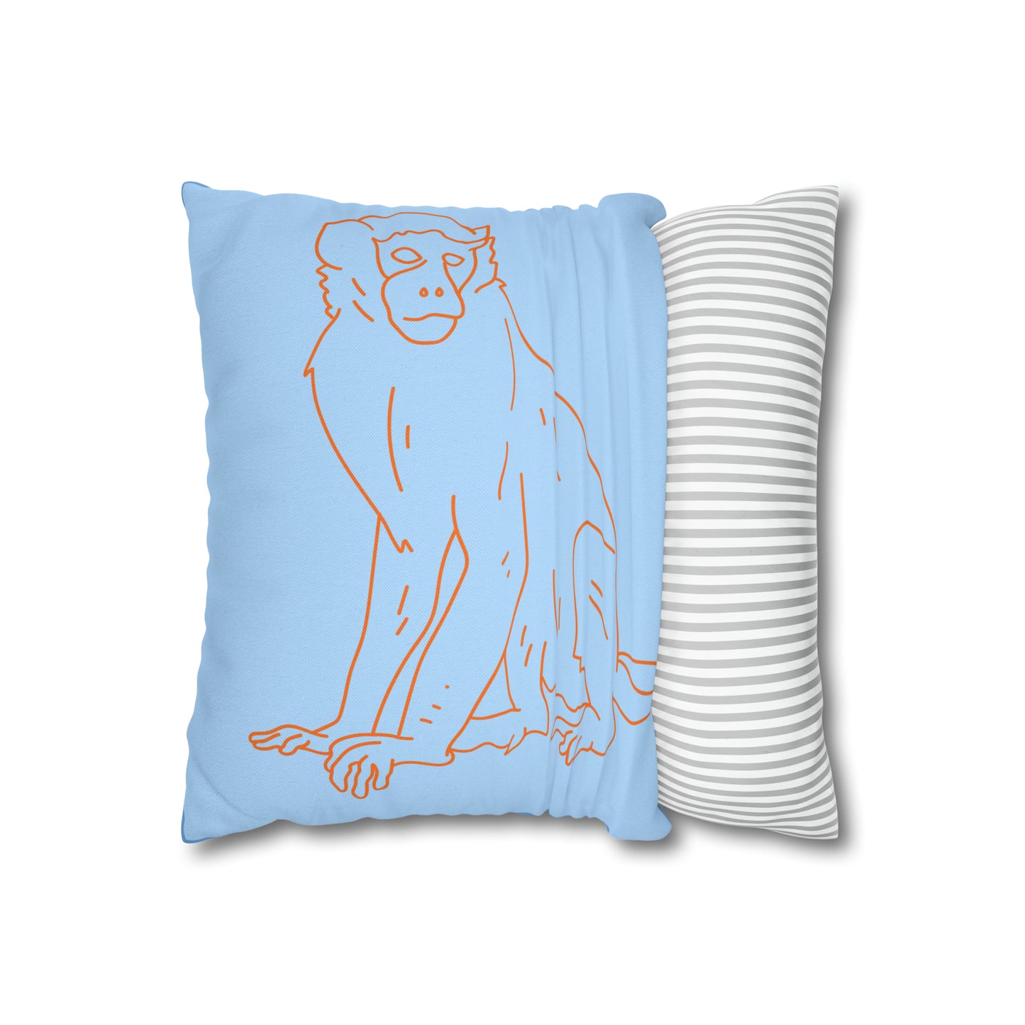 It's Monkey Business Spun Polyester Square Pillow Case