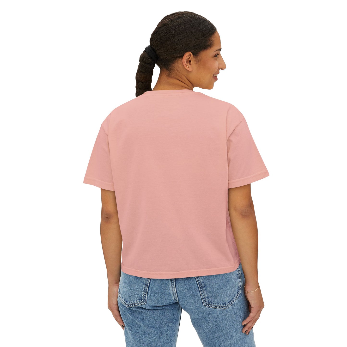 Butterfly Design Women's Boxy Tee - 'Believe' Inspirational Tee