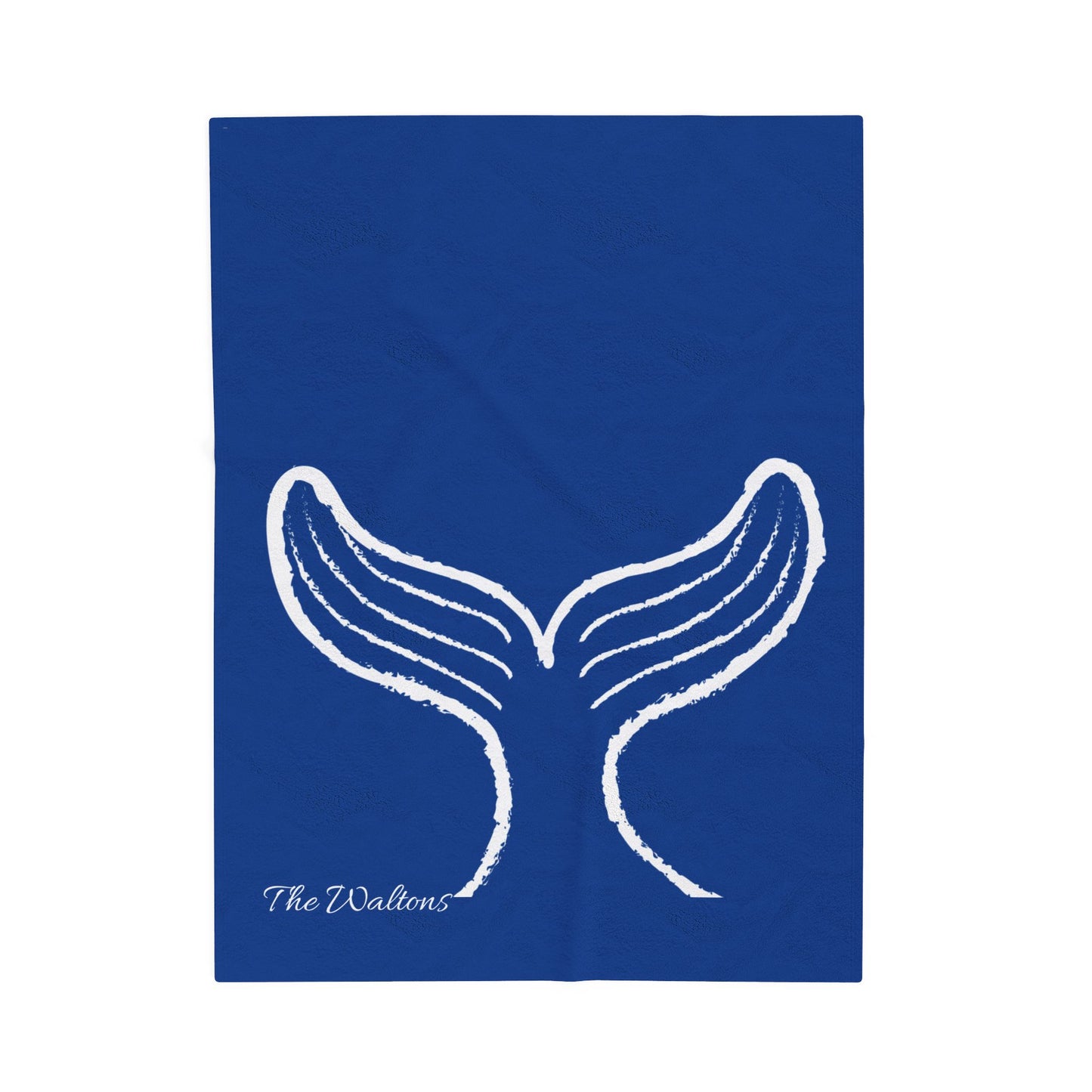 Whale of a Time Personalized Velveteen Plush Blanket