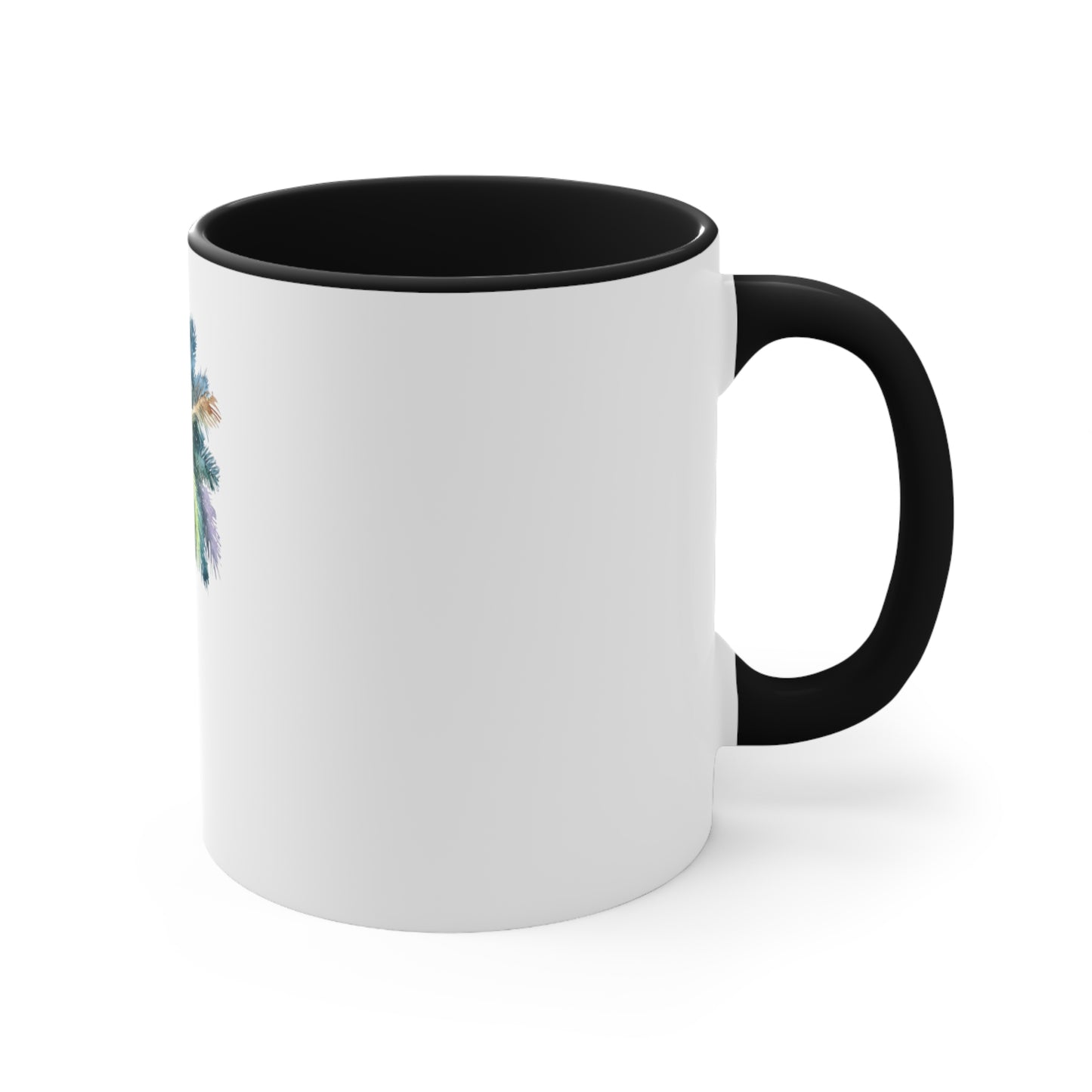 Tropical Palm Accent Mug - Perfect for Beach Lovers and Relaxation