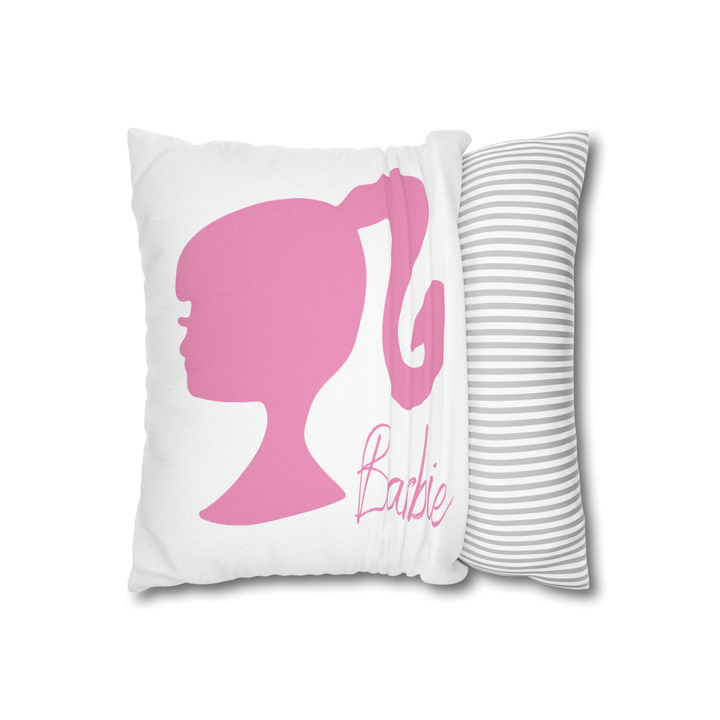 Barbie Spun Polyester Square Pillow Case