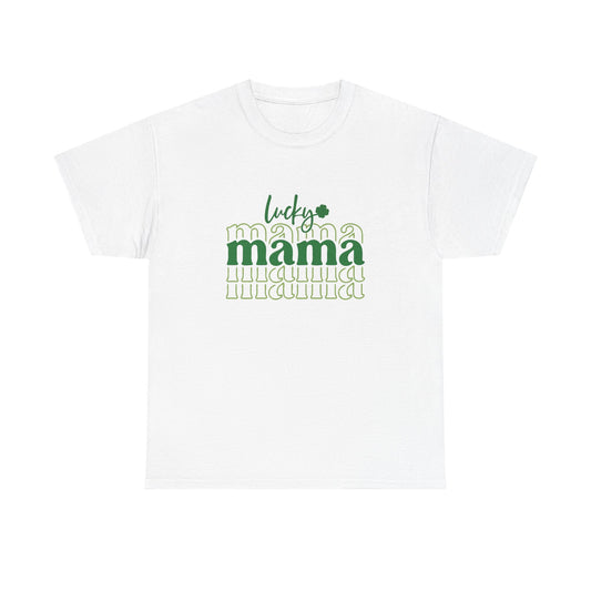 Lucky Mama Unisex Heavy Cotton Tee for St. Patrick's Day