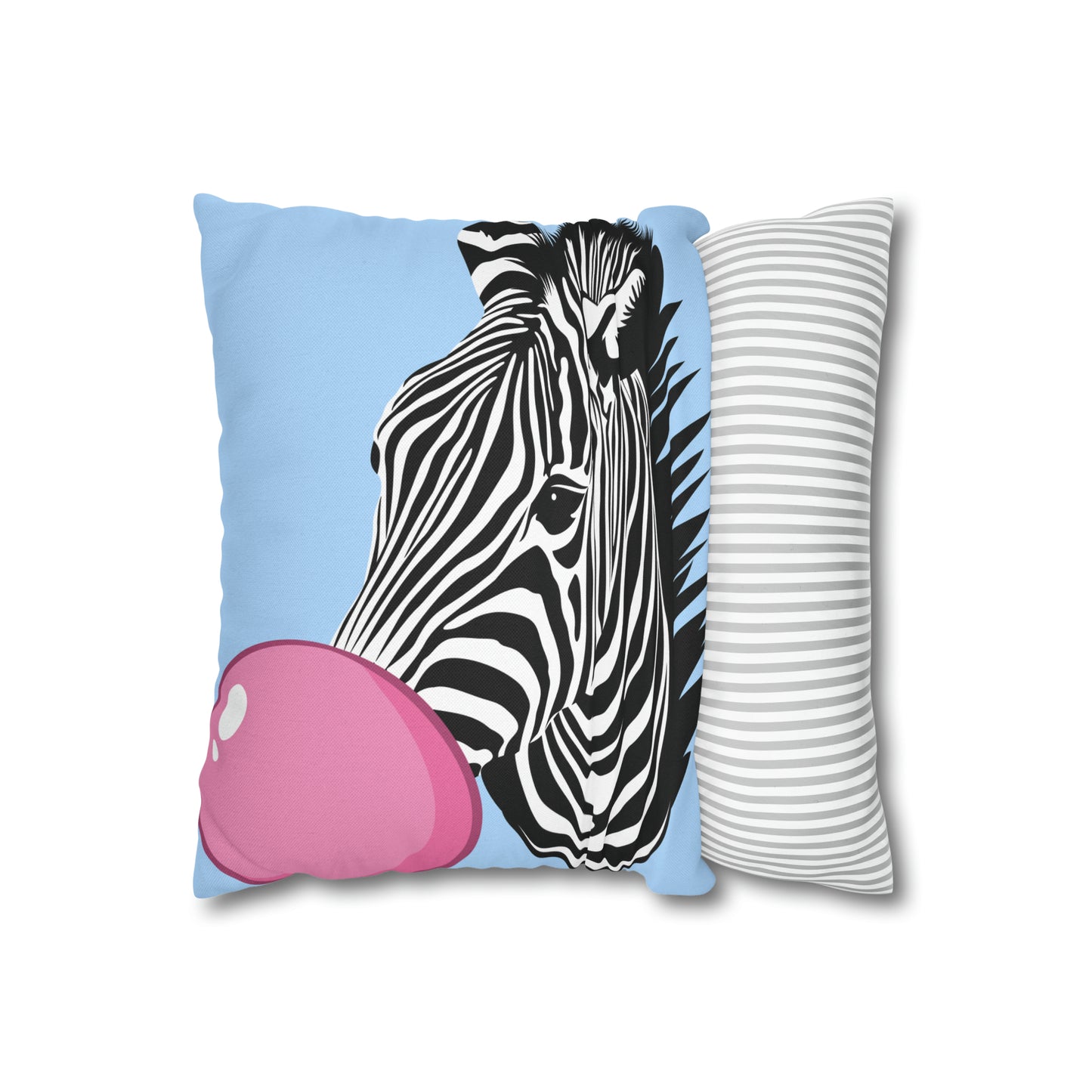 Zebra Bubbles & More Spun Polyester Square Pillow Case