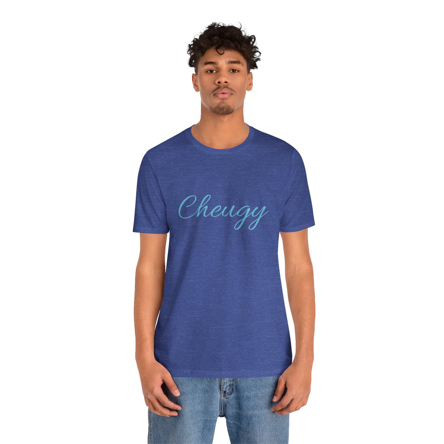 Introducing our cheeky and self-aware "Cheugy" T-shirt - the ultimate ode to embracing your unique style with a touch of humor! 😄 Unisex Jersey Short Sleeve Tee