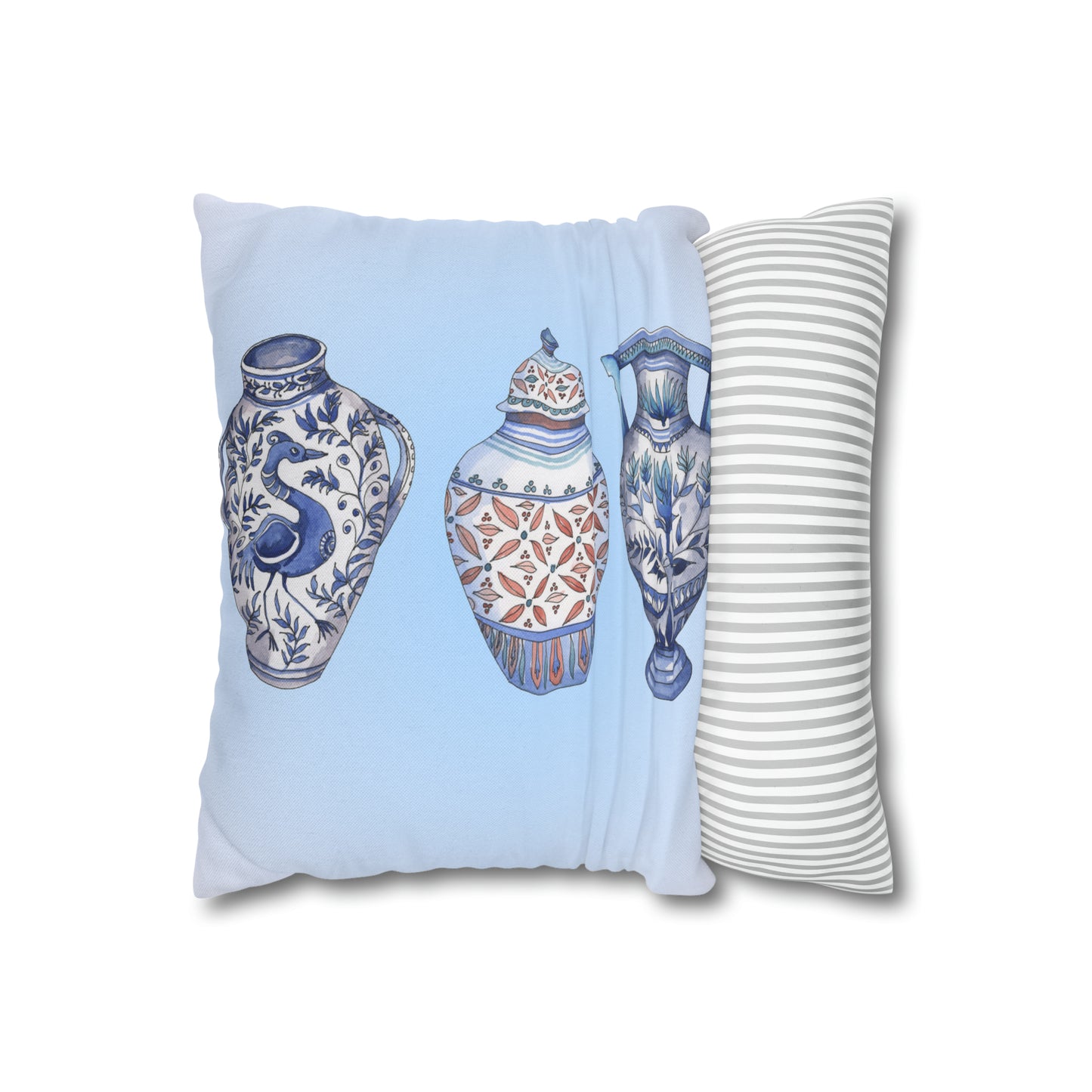 Greek Life Spun Polyester Square Pillow Case