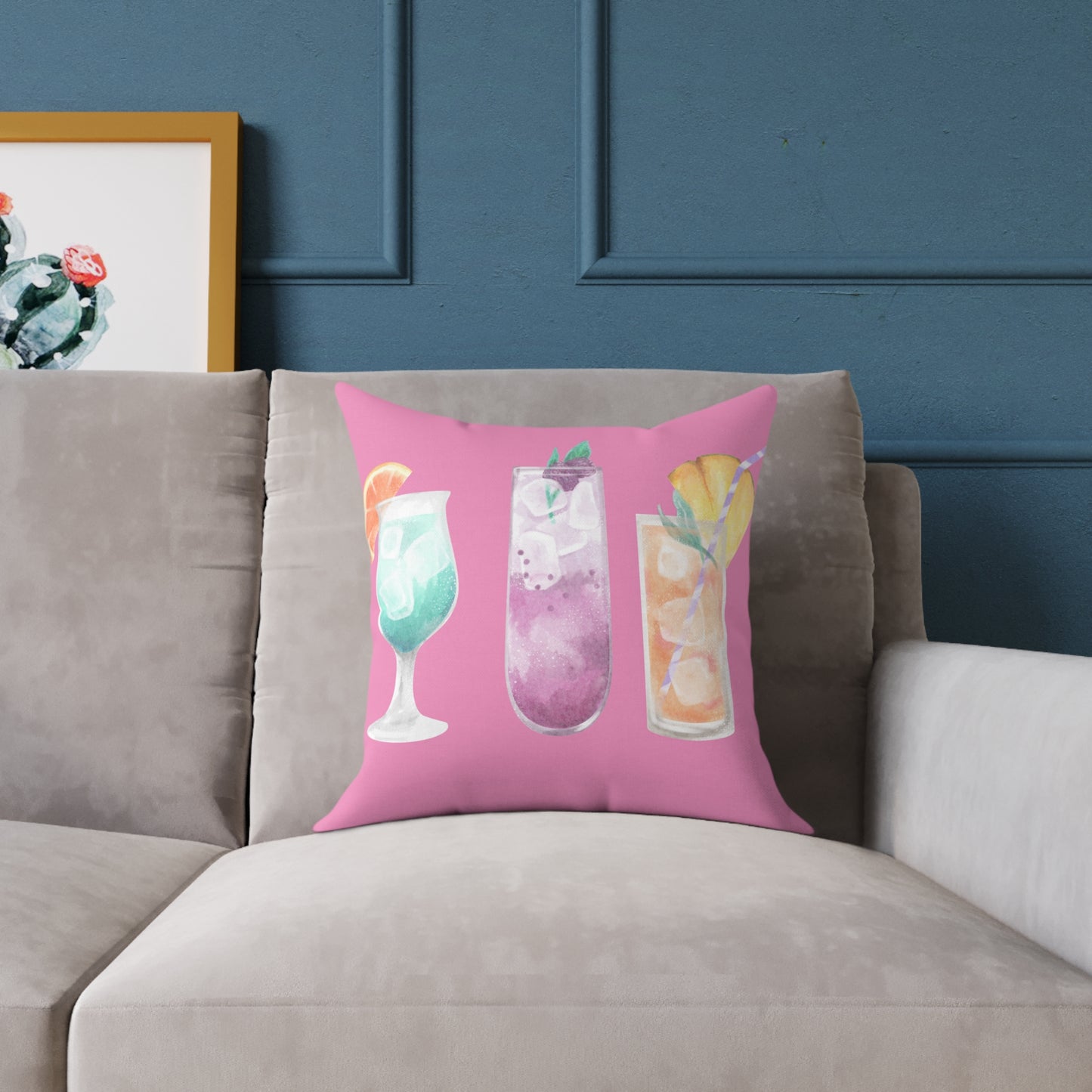 Square Poly Canvas Pillow