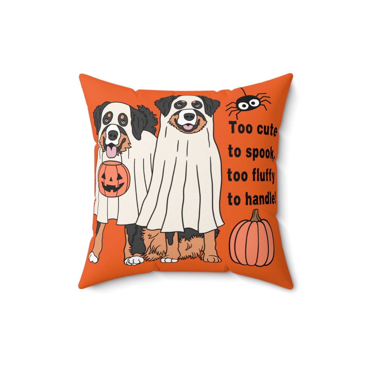 Halloween Dog- Bernese Mountain  Themed Pillow, Cozy Home Decor, Funny Pet Decor, Fall Gift, Cute Pillow for Dog Lovers