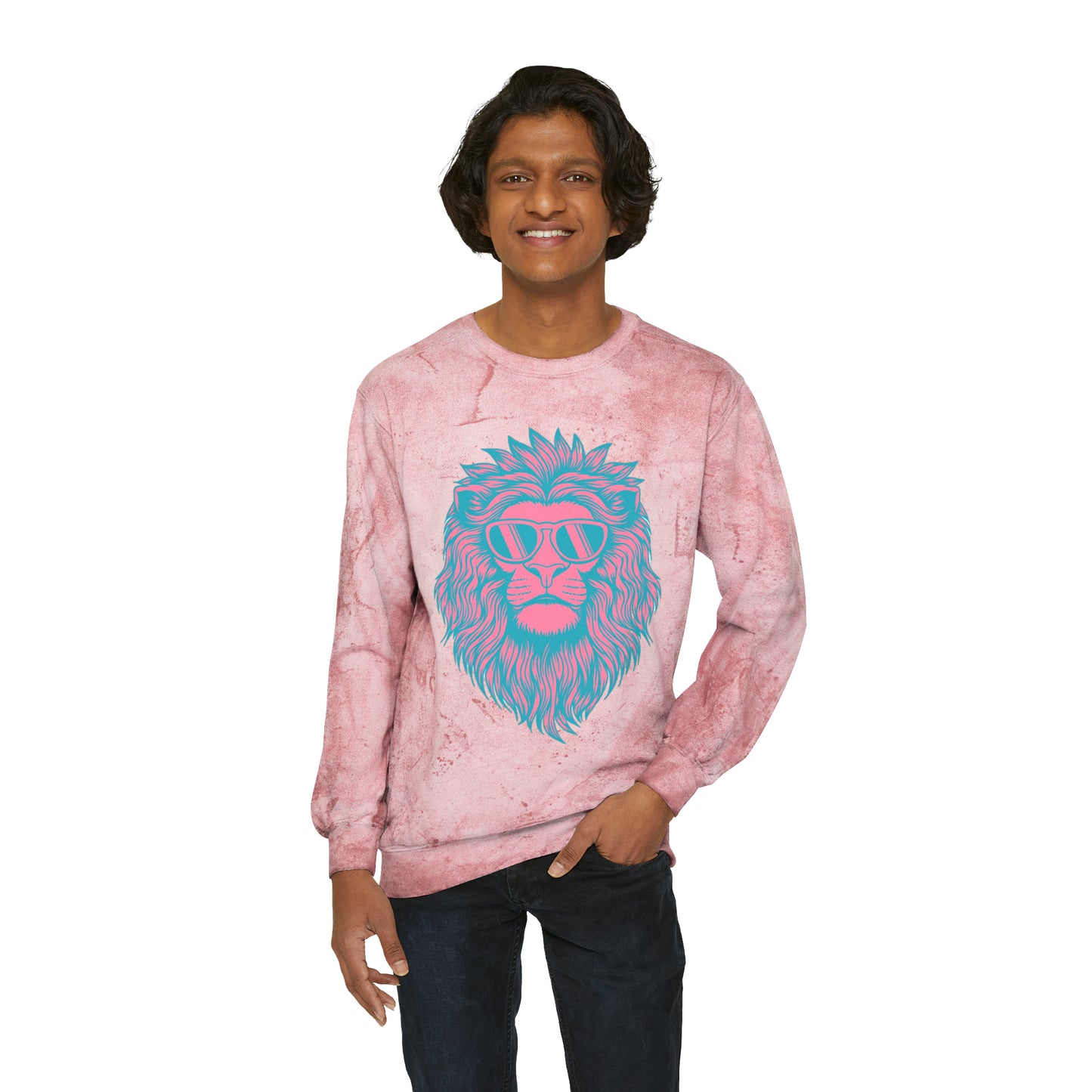 Hear Me Roar Unisex Color Blast Crewneck Sweatshirt