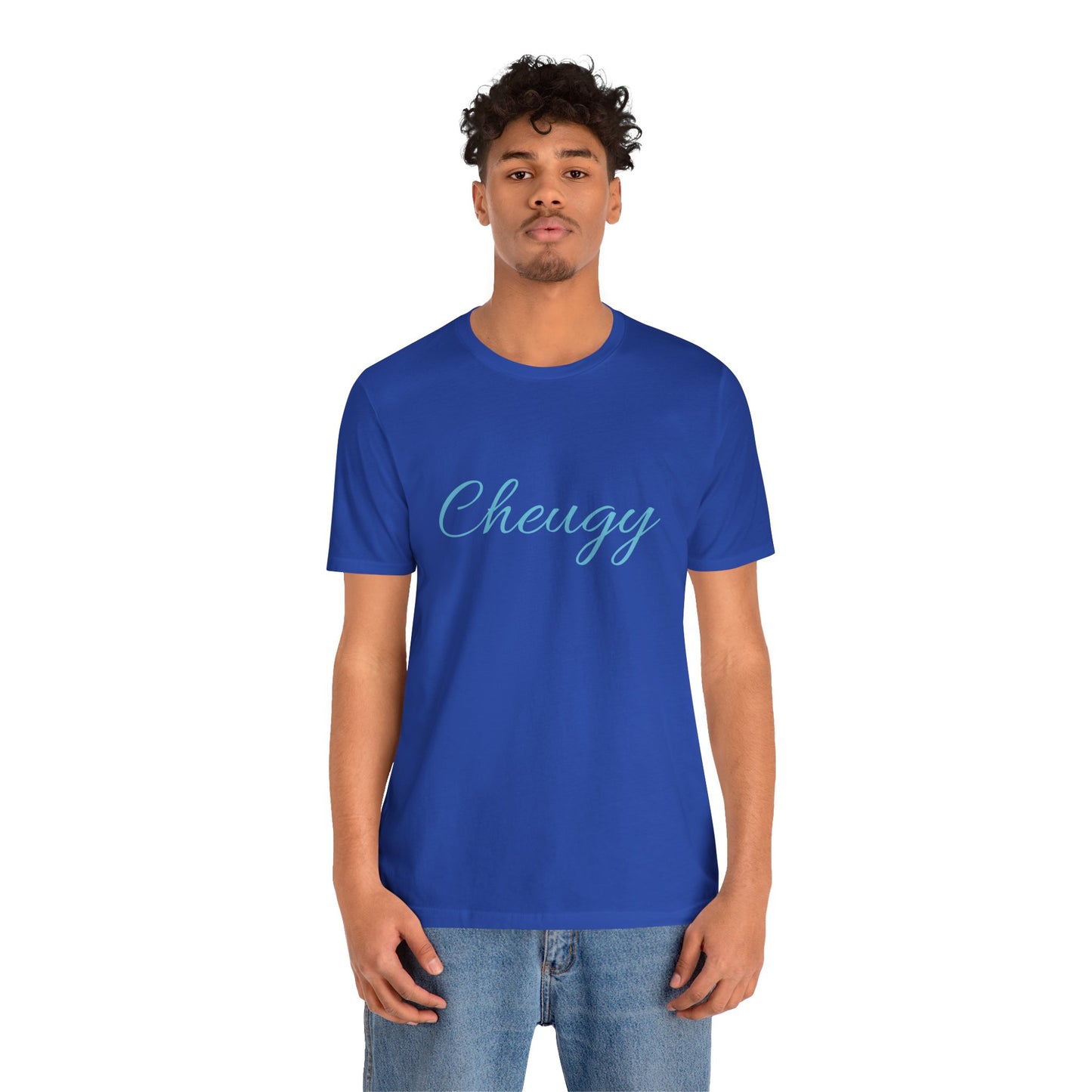 Introducing our cheeky and self-aware "Cheugy" T-shirt - the ultimate ode to embracing your unique style with a touch of humor! 😄 Unisex Jersey Short Sleeve Tee