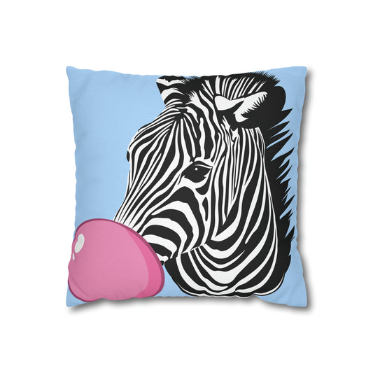 Zebra Bubbles & More Spun Polyester Square Pillow Case