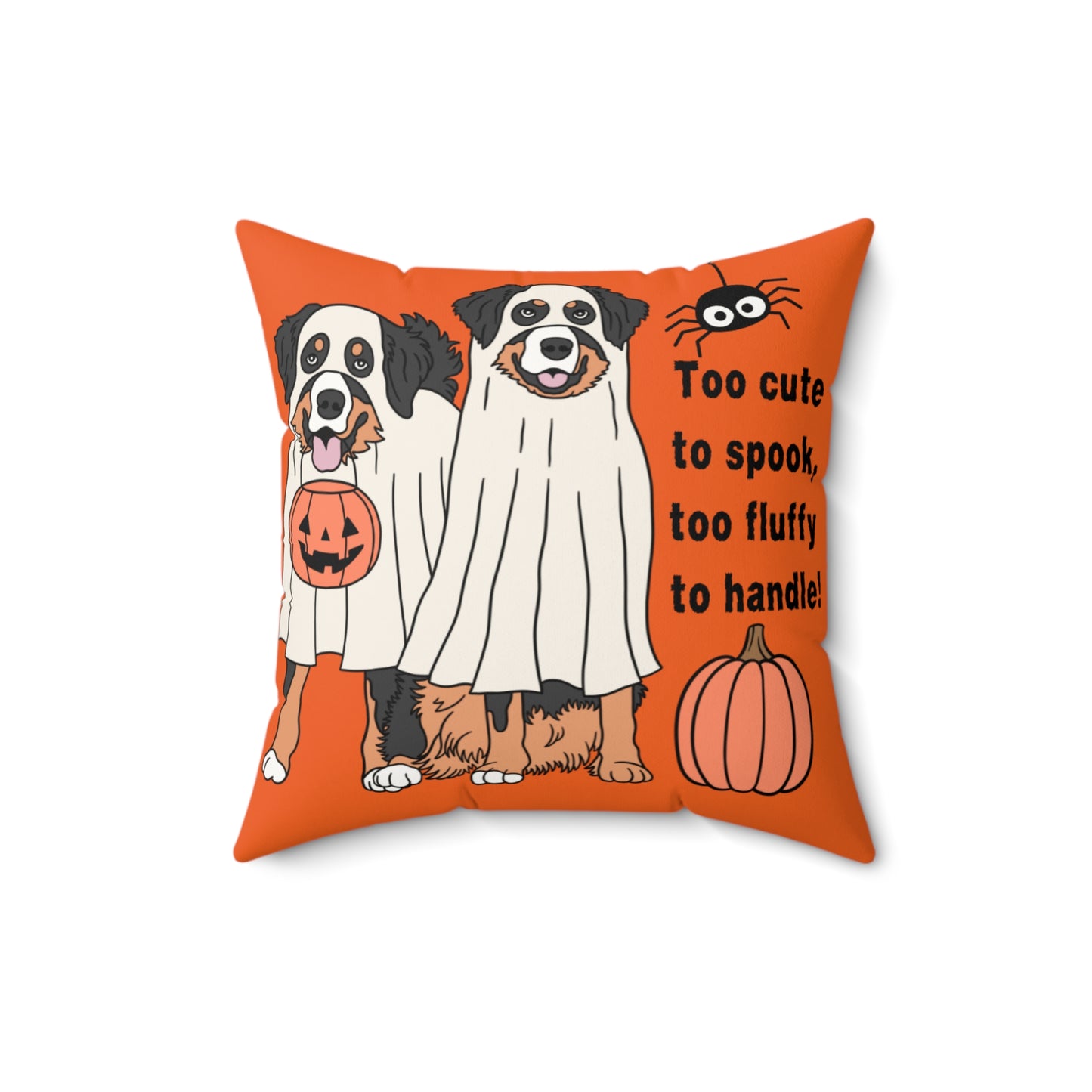 Halloween Dog- Bernese Mountain  Themed Pillow, Cozy Home Decor, Funny Pet Decor, Fall Gift, Cute Pillow for Dog Lovers