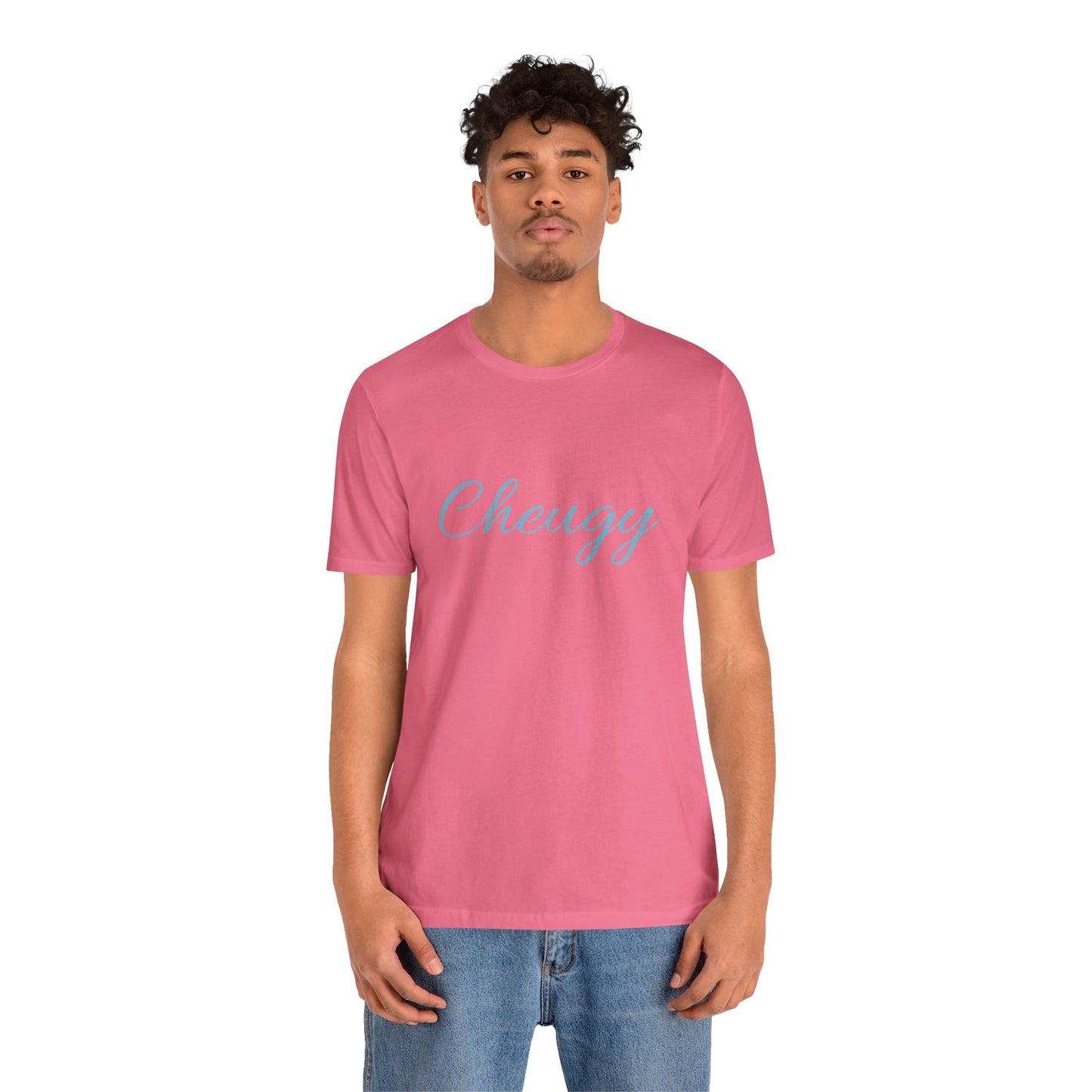 Introducing our cheeky and self-aware "Cheugy" T-shirt - the ultimate ode to embracing your unique style with a touch of humor! 😄 Unisex Jersey Short Sleeve Tee