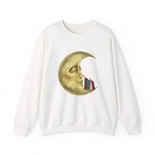 Crewneck Sweatshirt - Bookworm Late Night Reads Design
