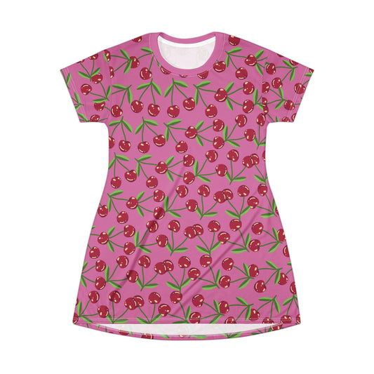 Cherry Blossom T-Shirt Dress – Cute Summer Outfit for Women