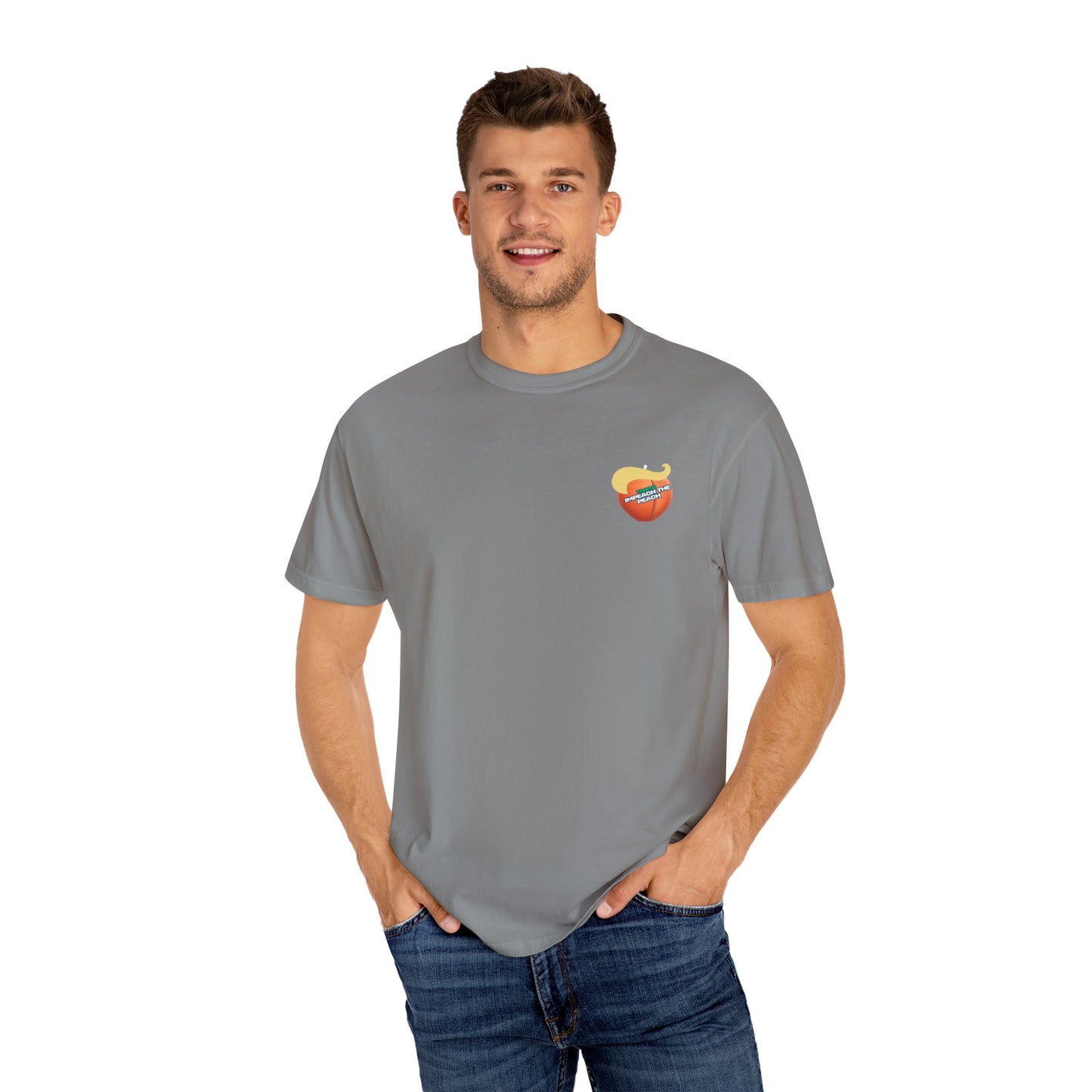 Graphic Tee Impeach the Peach Unisex T-shirt for Trump Haters