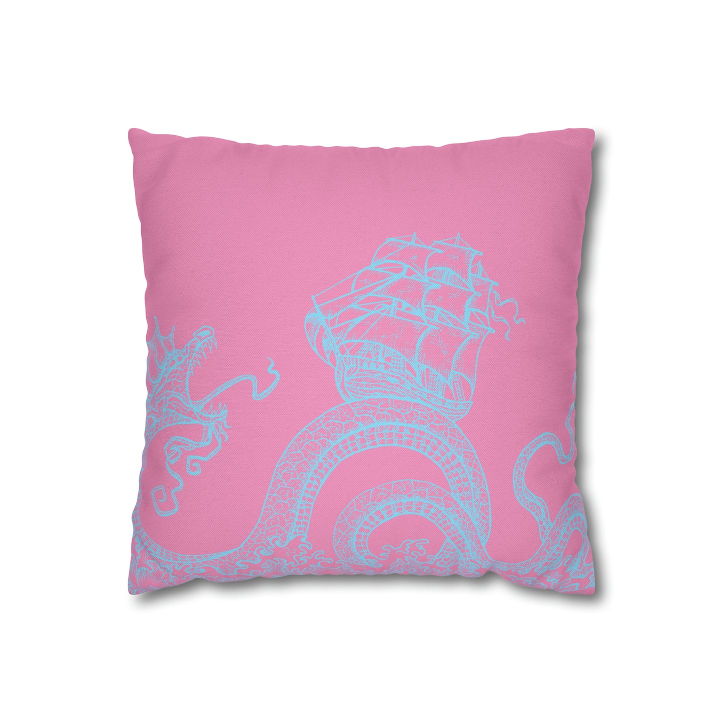Palm Beach Release the Kraken Spun Polyester Square Pillow Case