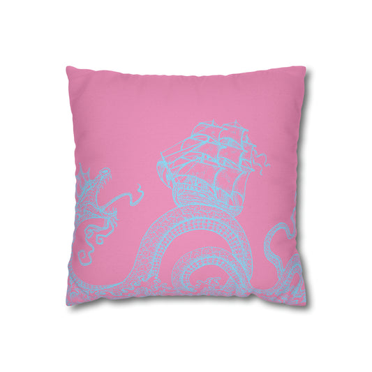 Palm Beach Release the Kraken Spun Polyester Square Pillow Case