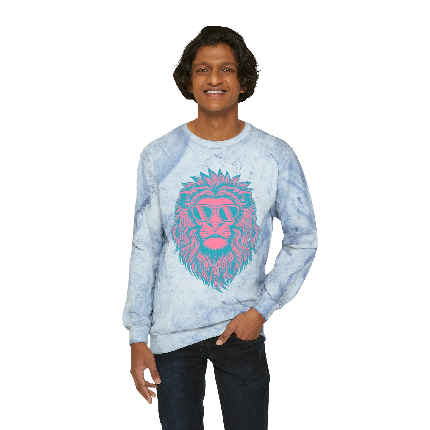 Hear Me Roar Unisex Color Blast Crewneck Sweatshirt