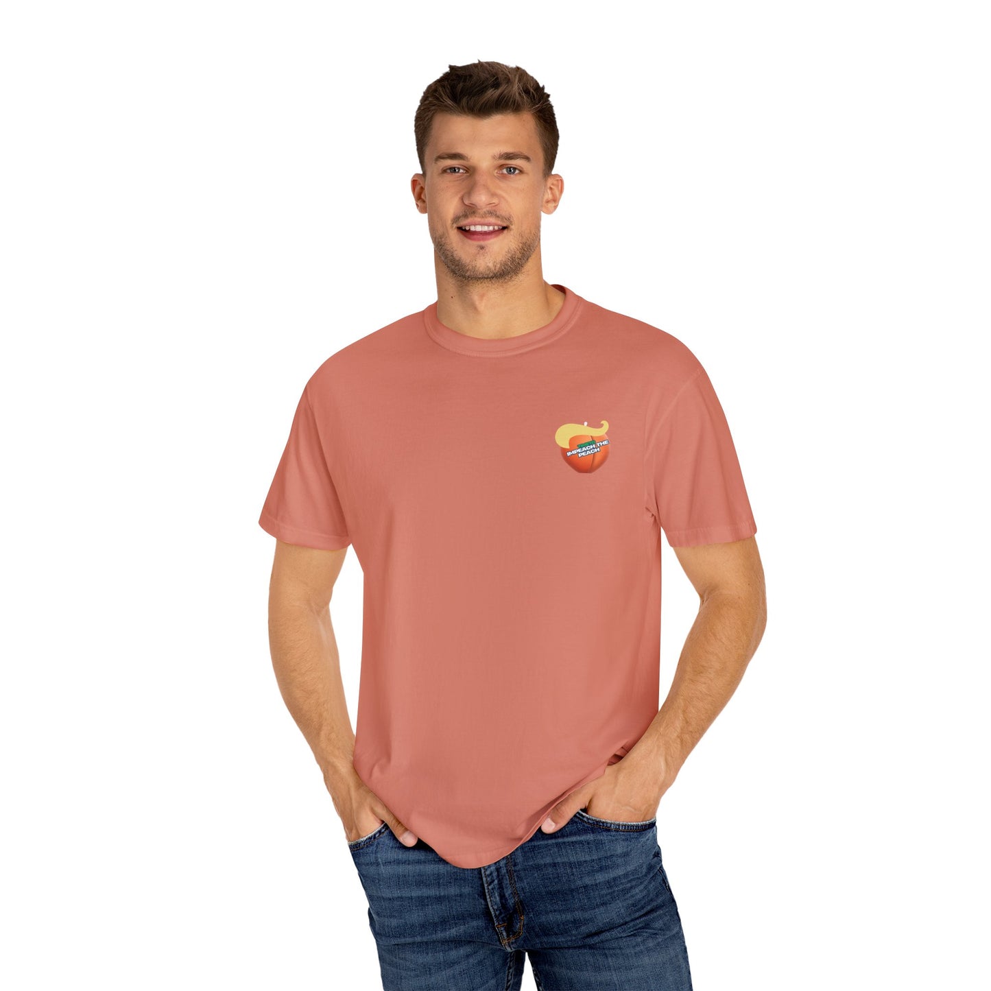 Graphic Tee Impeach the Peach Unisex T-shirt for Trump Haters