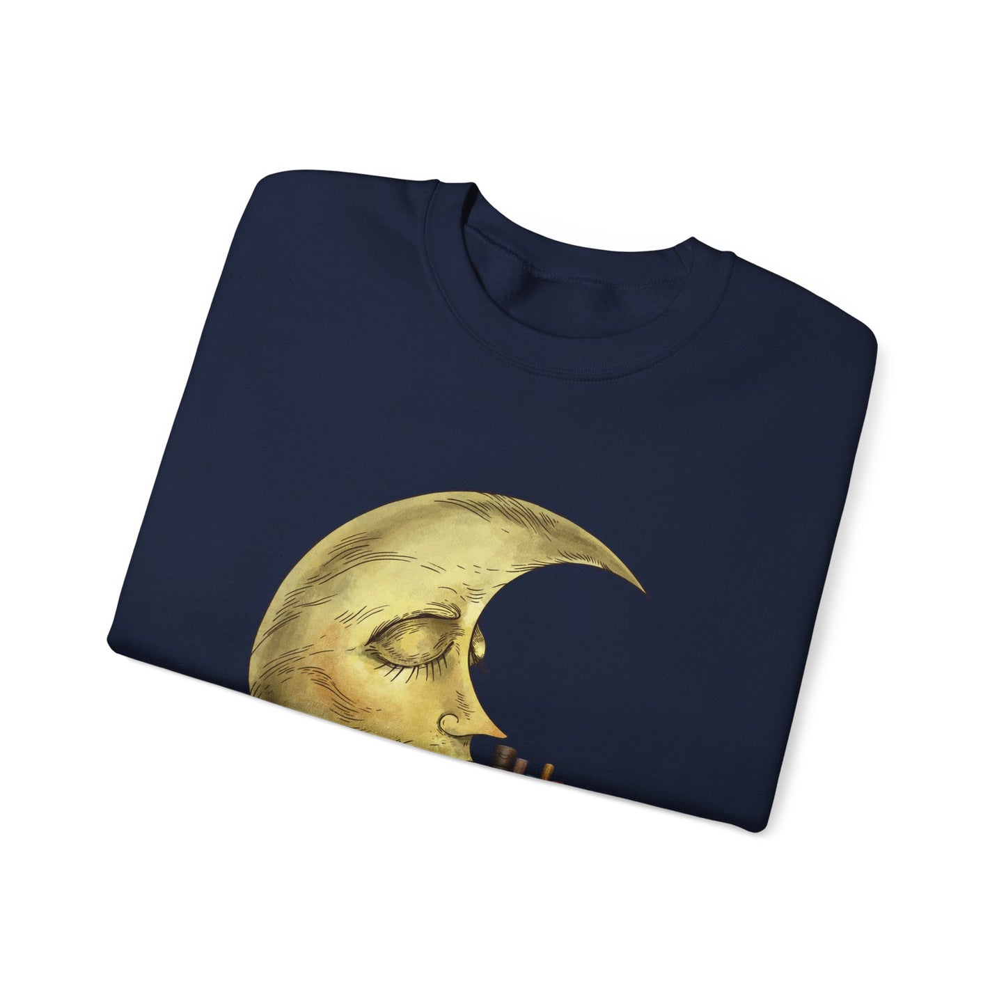 Crewneck Sweatshirt - Bookworm Late Night Reads Design