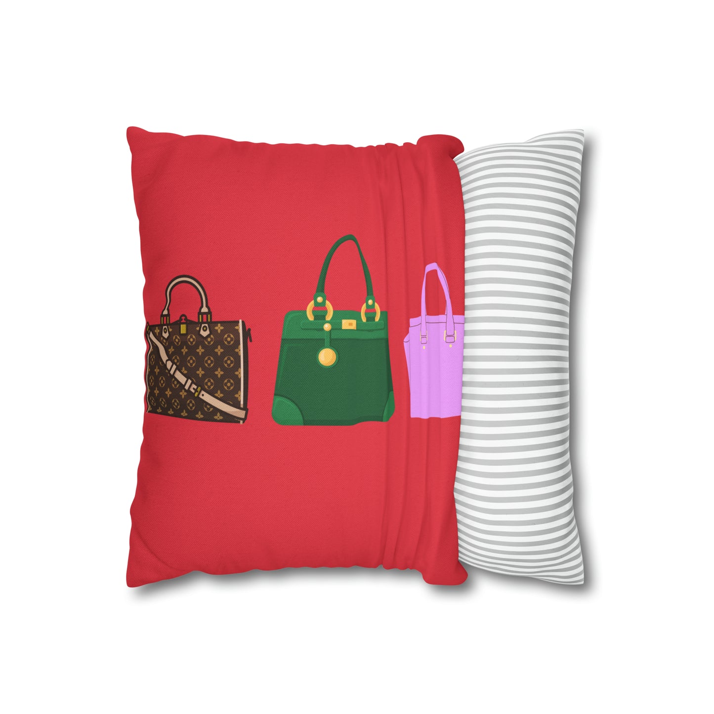 Pretty in Pink Luxe Spun Polyester Square Pillow Case