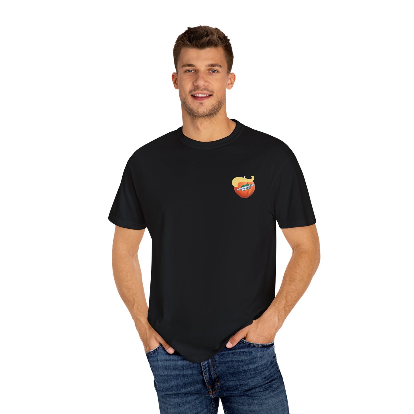 Graphic Tee Impeach the Peach Unisex T-shirt for Trump Haters