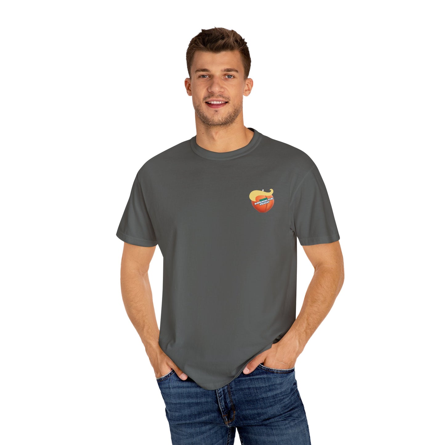 Graphic Tee Impeach the Peach Unisex T-shirt for Trump Haters