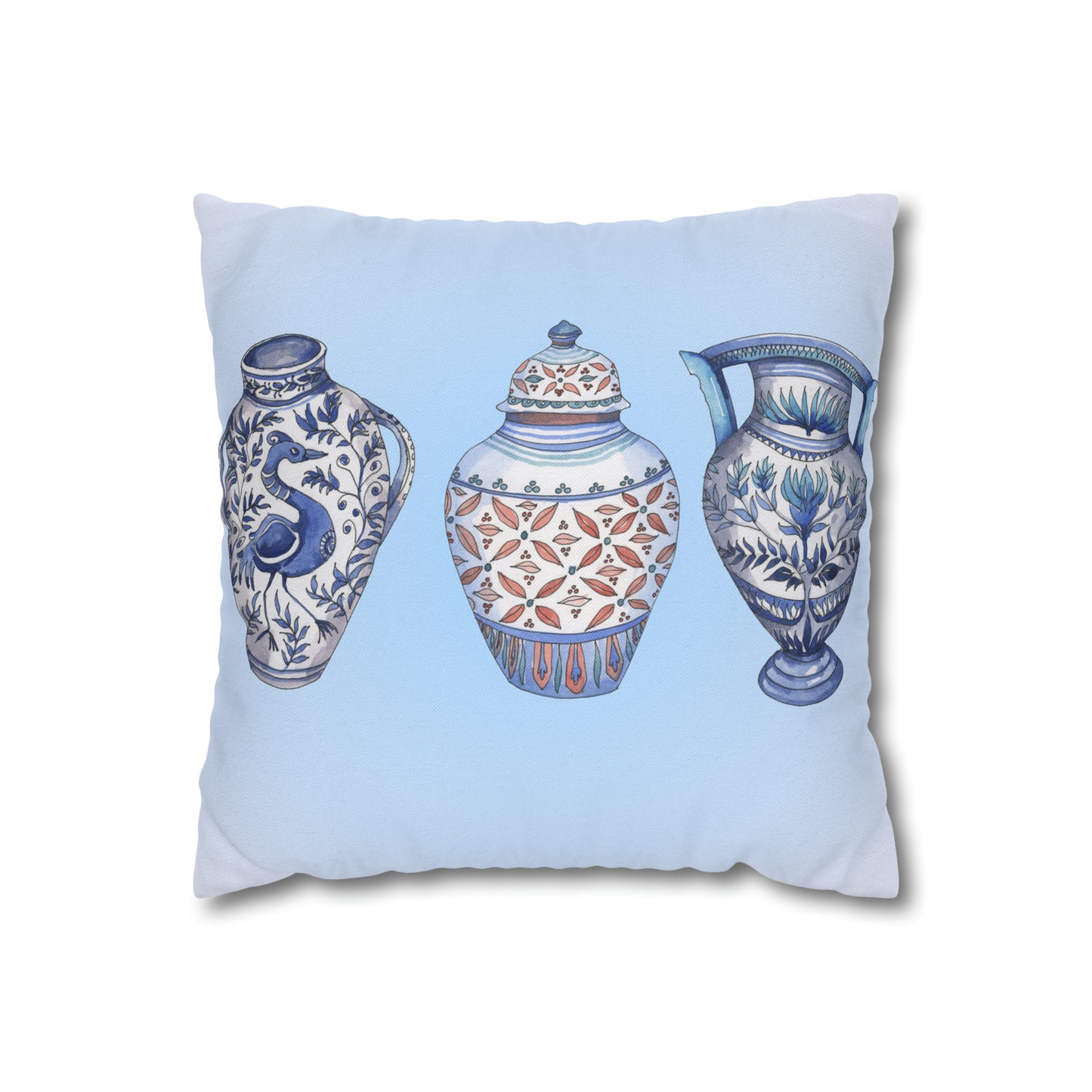 Greek Life Spun Polyester Square Pillow Case