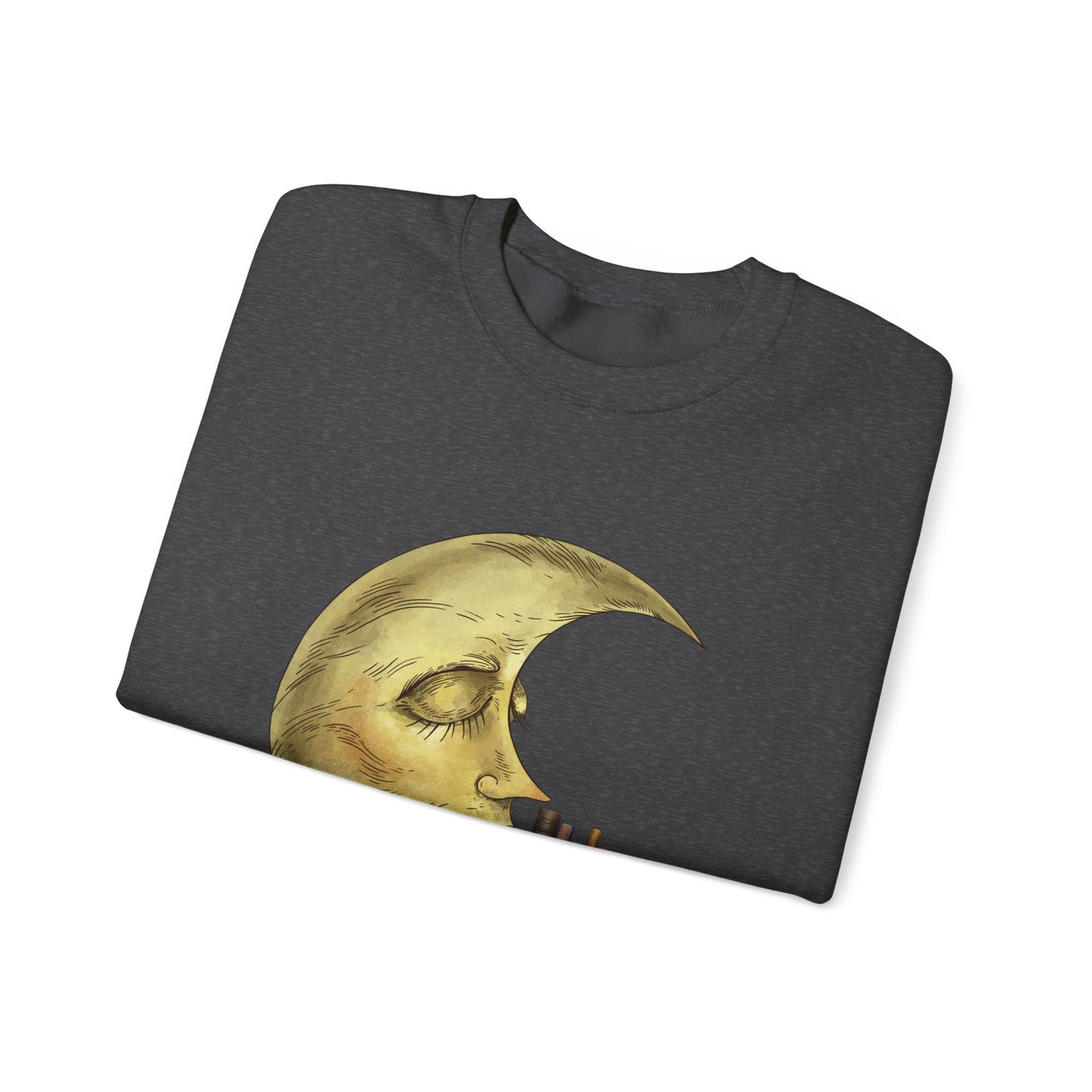 Crewneck Sweatshirt - Bookworm Late Night Reads Design