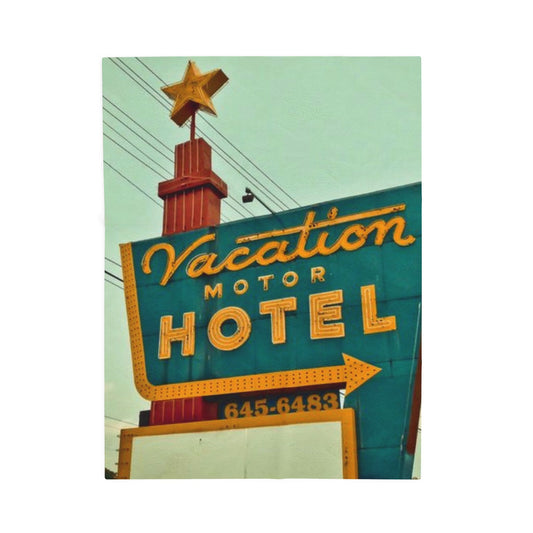 Vacation Velveteen Plush Blanket