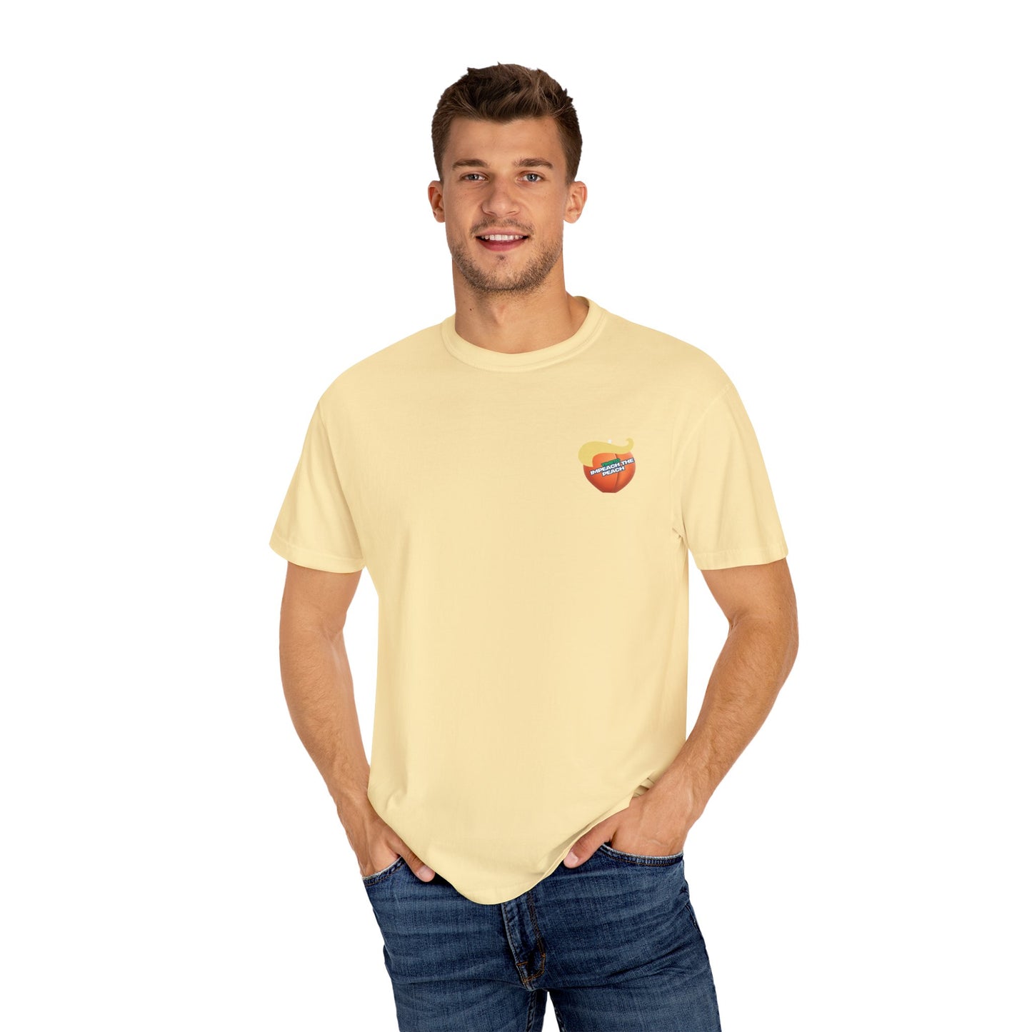 Graphic Tee Impeach the Peach Unisex T-shirt for Trump Haters