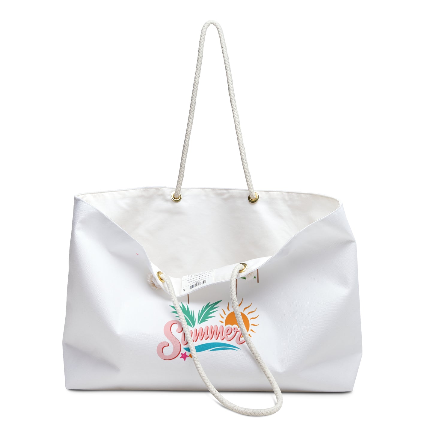 Summer Vibes Weekender Bag with Colorful Umbrellas