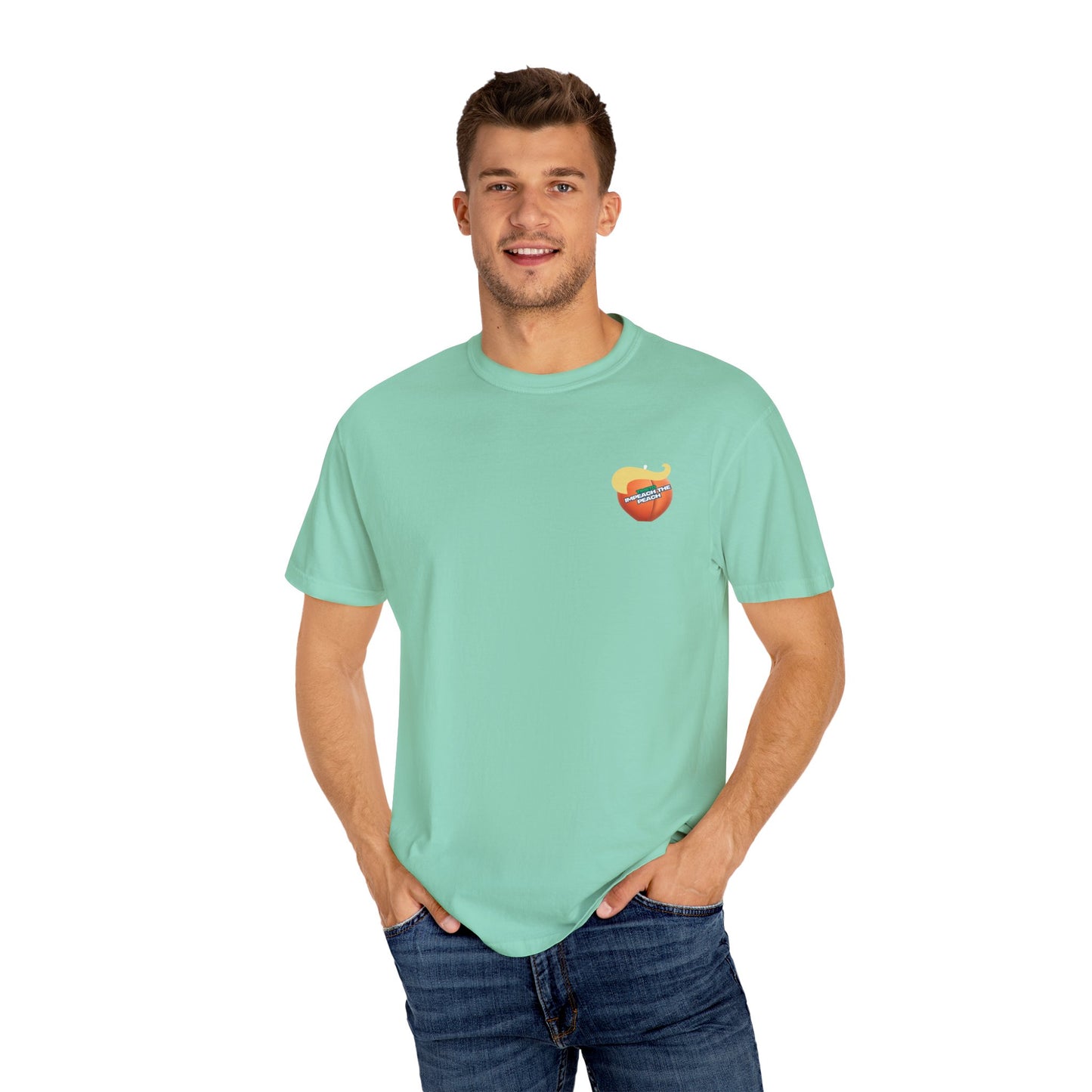 Graphic Tee Impeach the Peach Unisex T-shirt for Trump Haters
