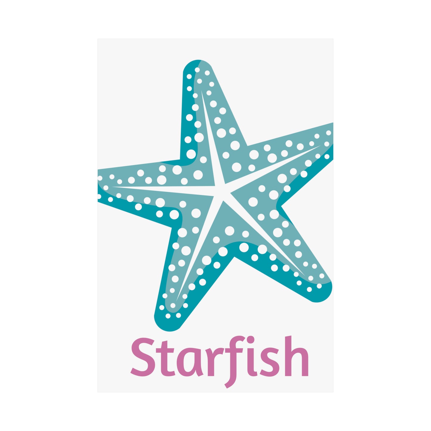 Starfish Matte Vertical Posters