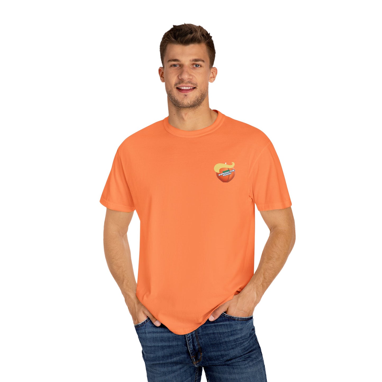 Graphic Tee Impeach the Peach Unisex T-shirt for Trump Haters