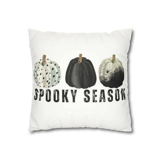Spooky Season Faux Suede Square Pillow Case