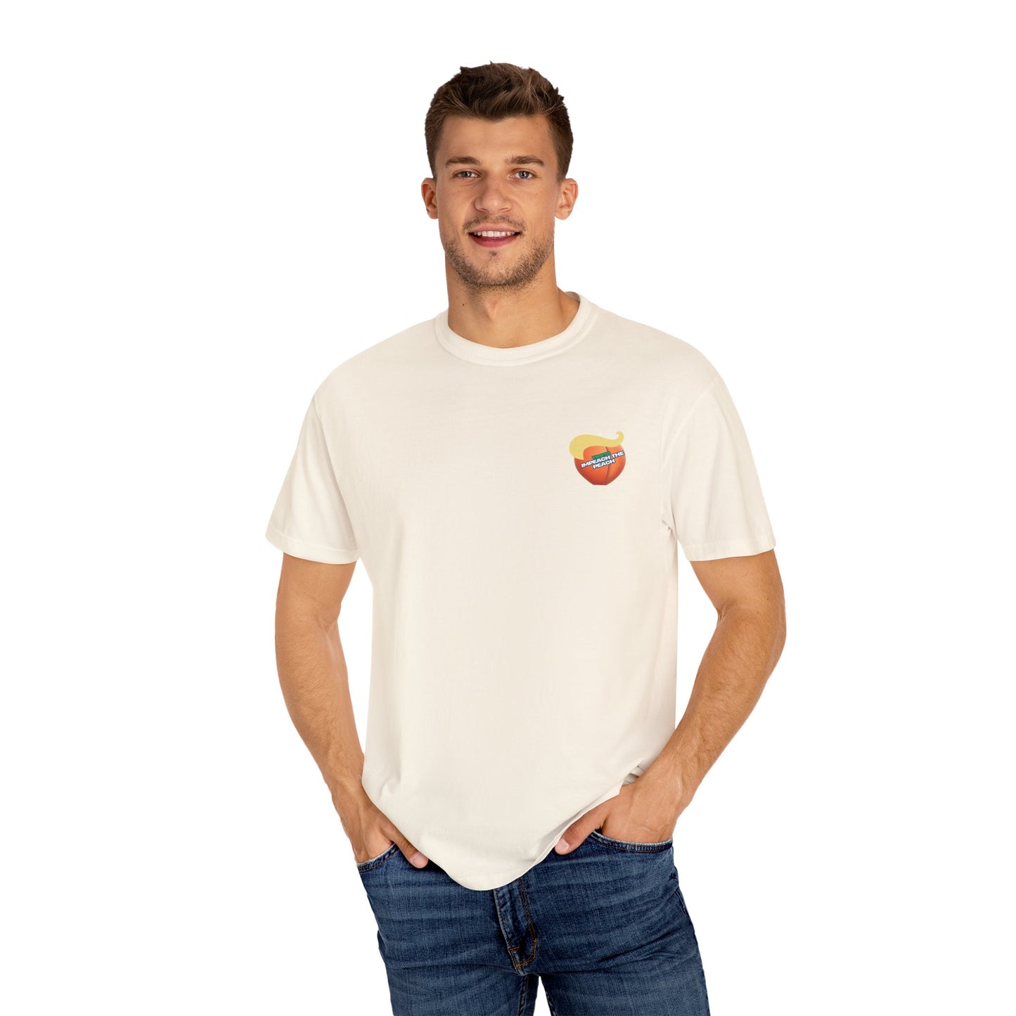 Graphic Tee Impeach the Peach Unisex T-shirt for Trump Haters