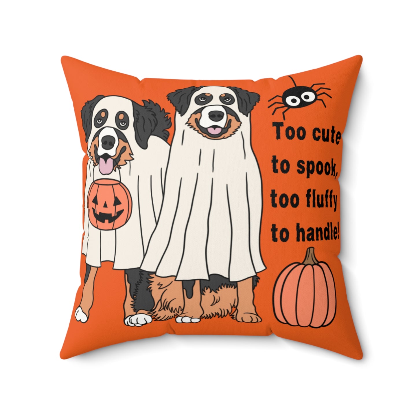 Halloween Dog- Bernese Mountain  Themed Pillow, Cozy Home Decor, Funny Pet Decor, Fall Gift, Cute Pillow for Dog Lovers